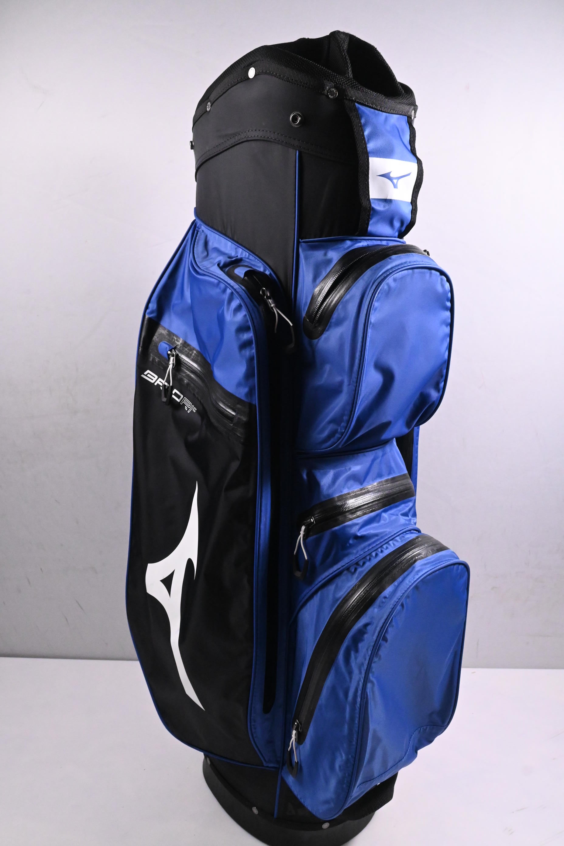 Mizuno BR-DriC Cart Bag / 14-Way Divider / Black, Blue