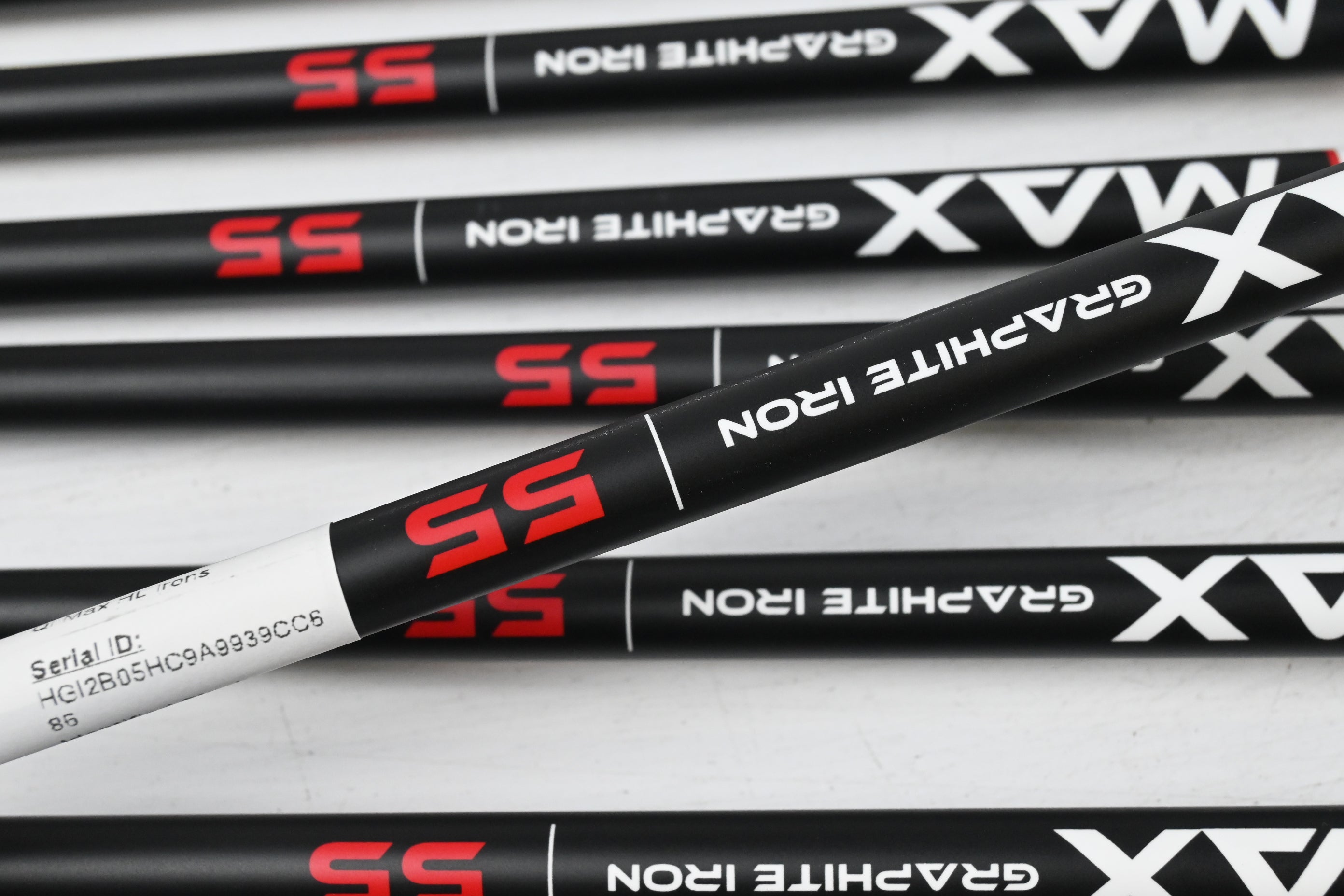 Taylormade Qi Max HL Irons / 5-PW+GW+SW / Senior Flex KBS MAX 55 Shafts