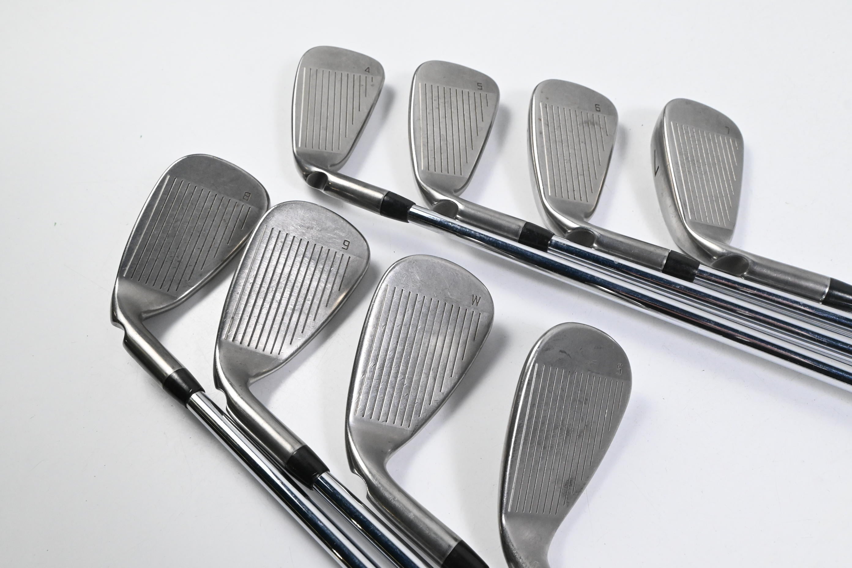 Ping GMax Irons / 4-PW+SW / White Dot / Regular Flex Ping AWT 2.0 Shafts