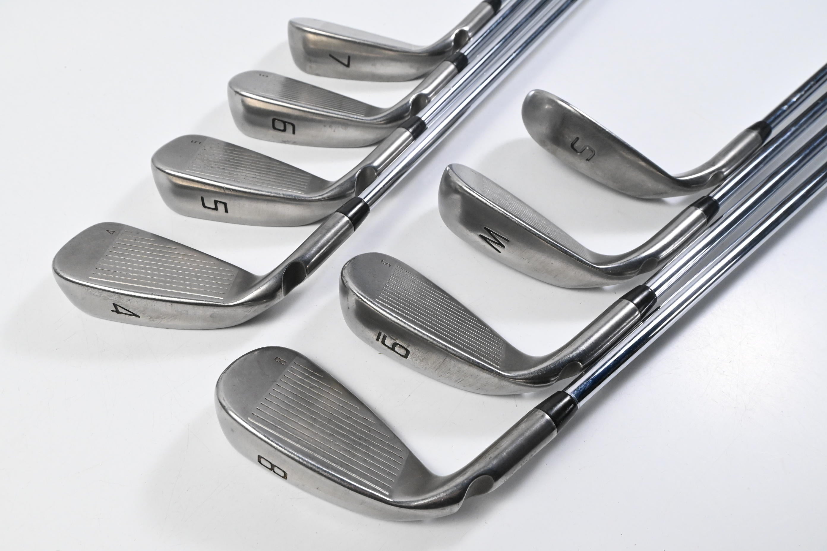 Ping GMax Irons / 4-PW+SW / White Dot / Regular Flex Ping AWT 2.0 Shafts