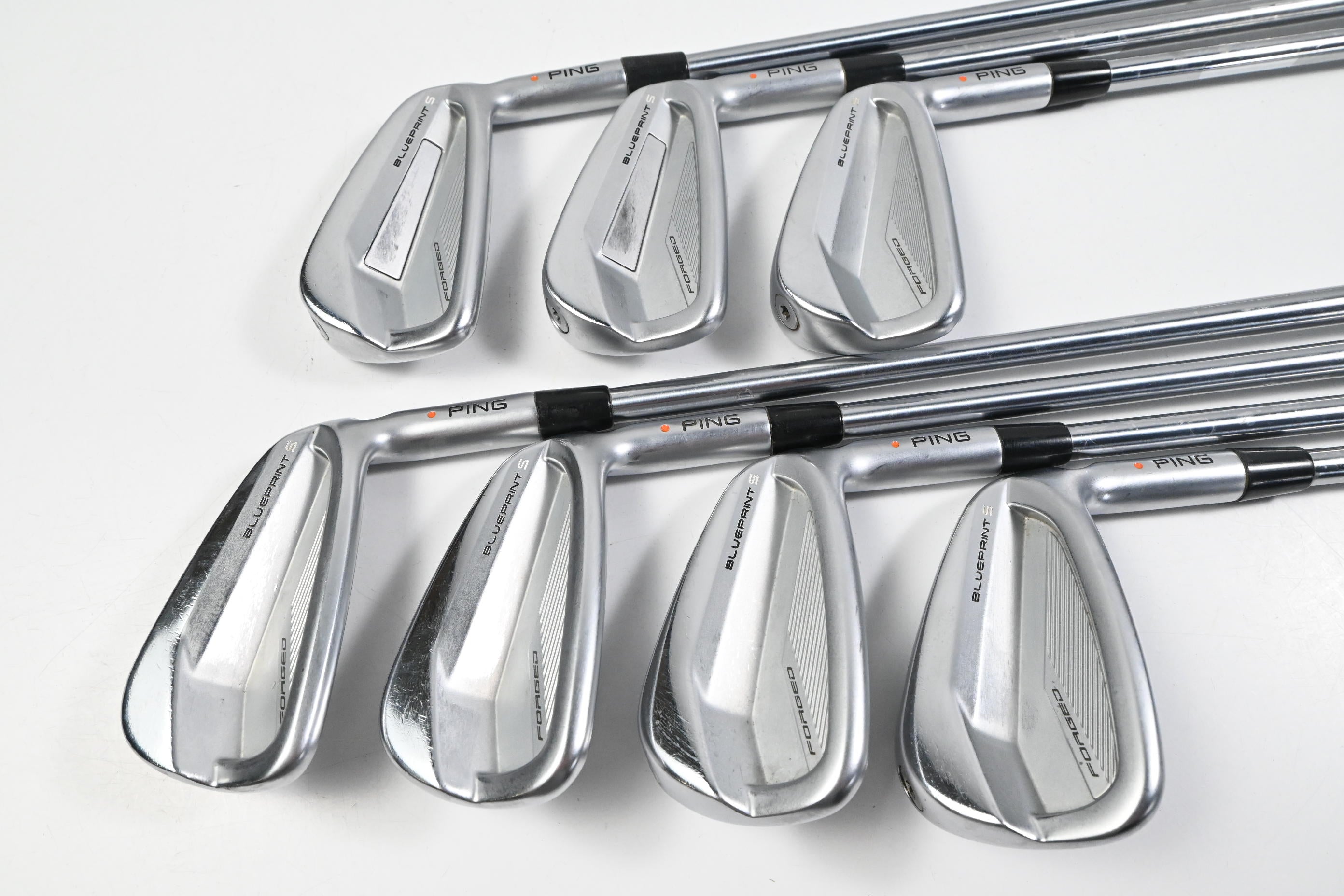 Ping Blueprint S Irons / 4-PW / Orange Dot / Stiff Flex Project X PXi Shafts