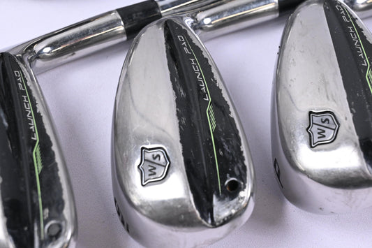 Wilson Launch Pad 2022 Irons / 5-PW+SW / Stiff Flex KBS Tour 120 Shafts