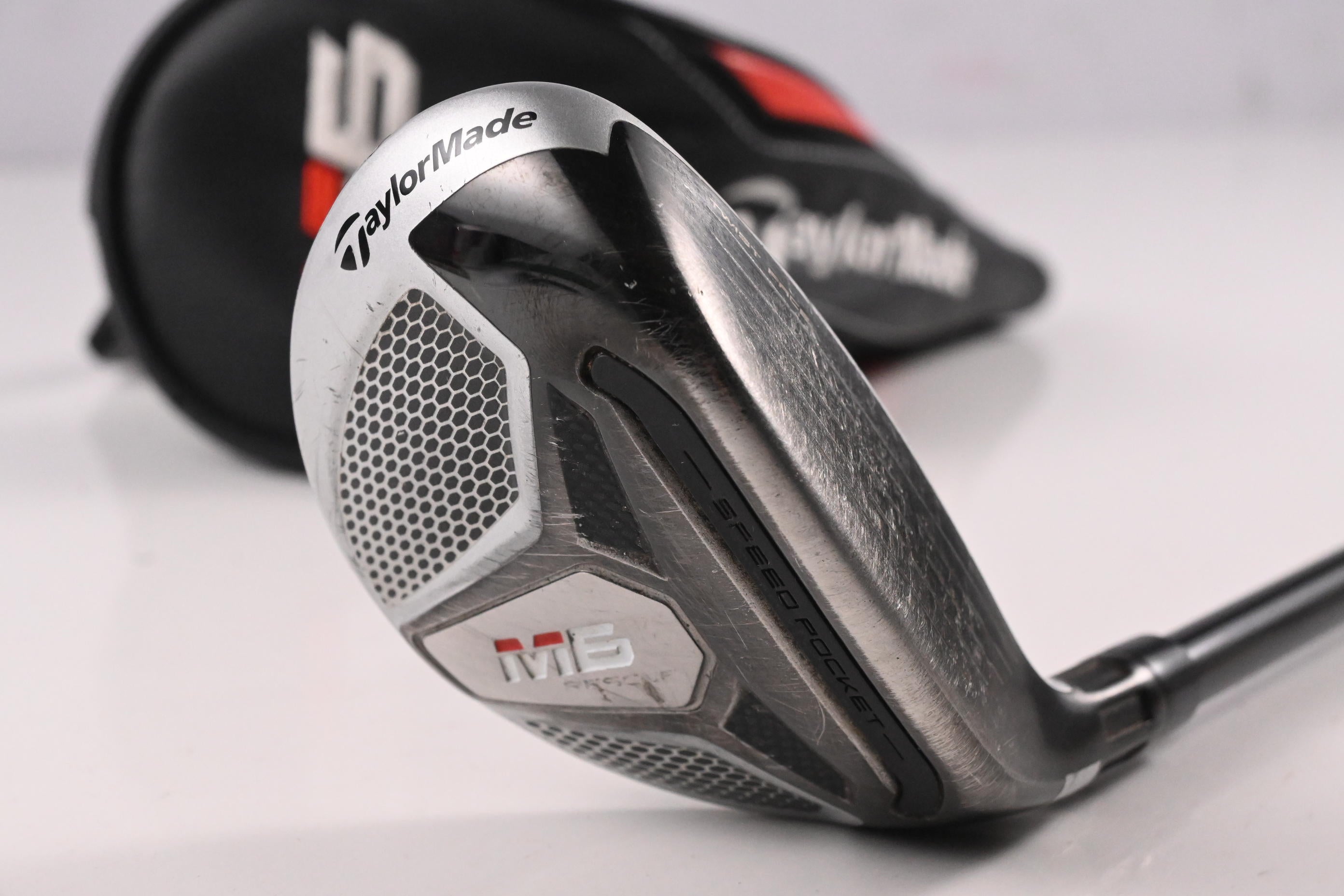 Taylormade M6 #3 Hybrid / 19 Degree / Stiff Flex Fujikura Atmos Orange 7 Shaft