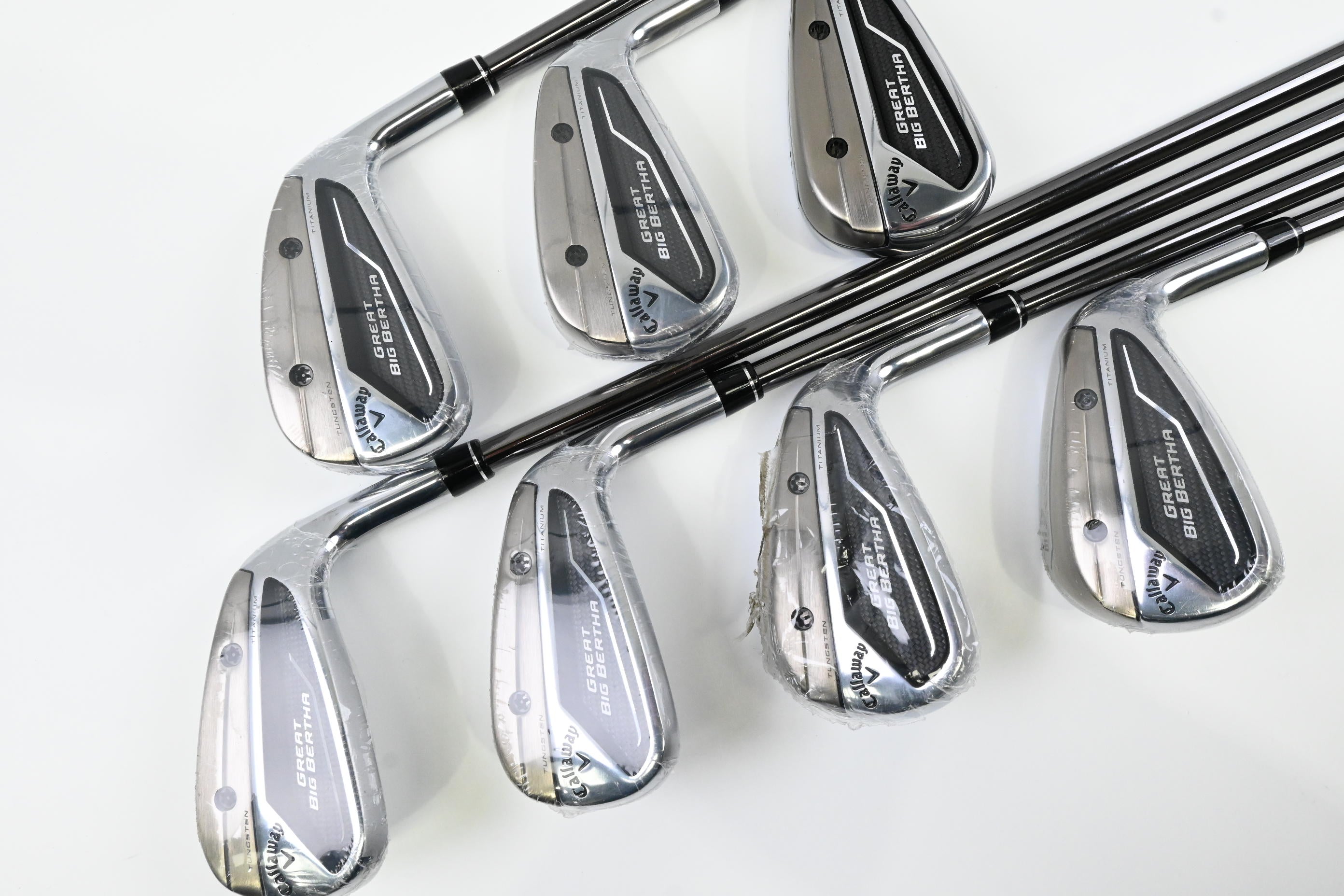 Callaway Great Big Bertha 2023 Irons/ 5-PW+AW / Regular Flex Helium Nanocore 60