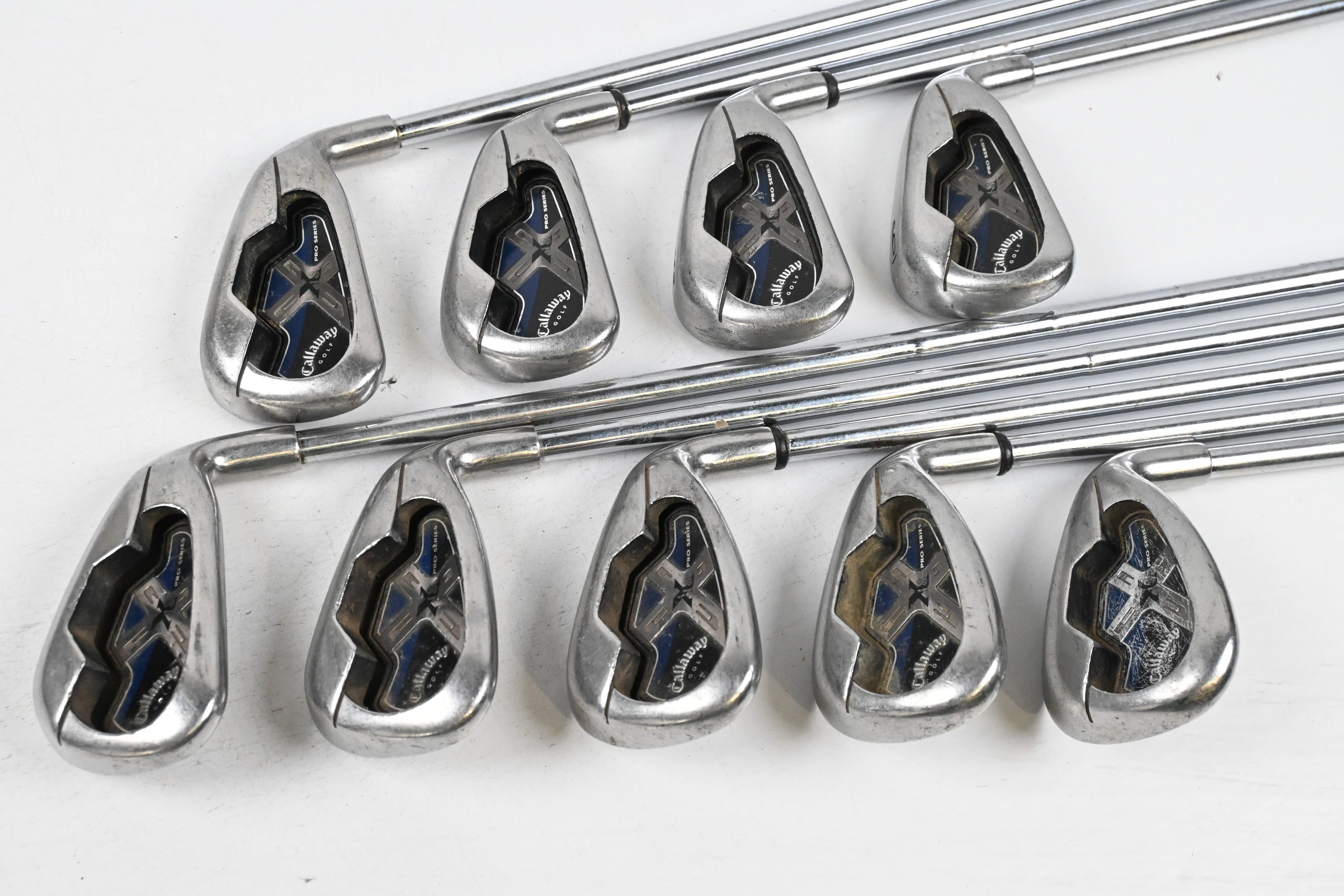 Callaway X-18 Pro Series Irons / 3-PW+SW / Stiff Flex Dynamic Gold Shafts