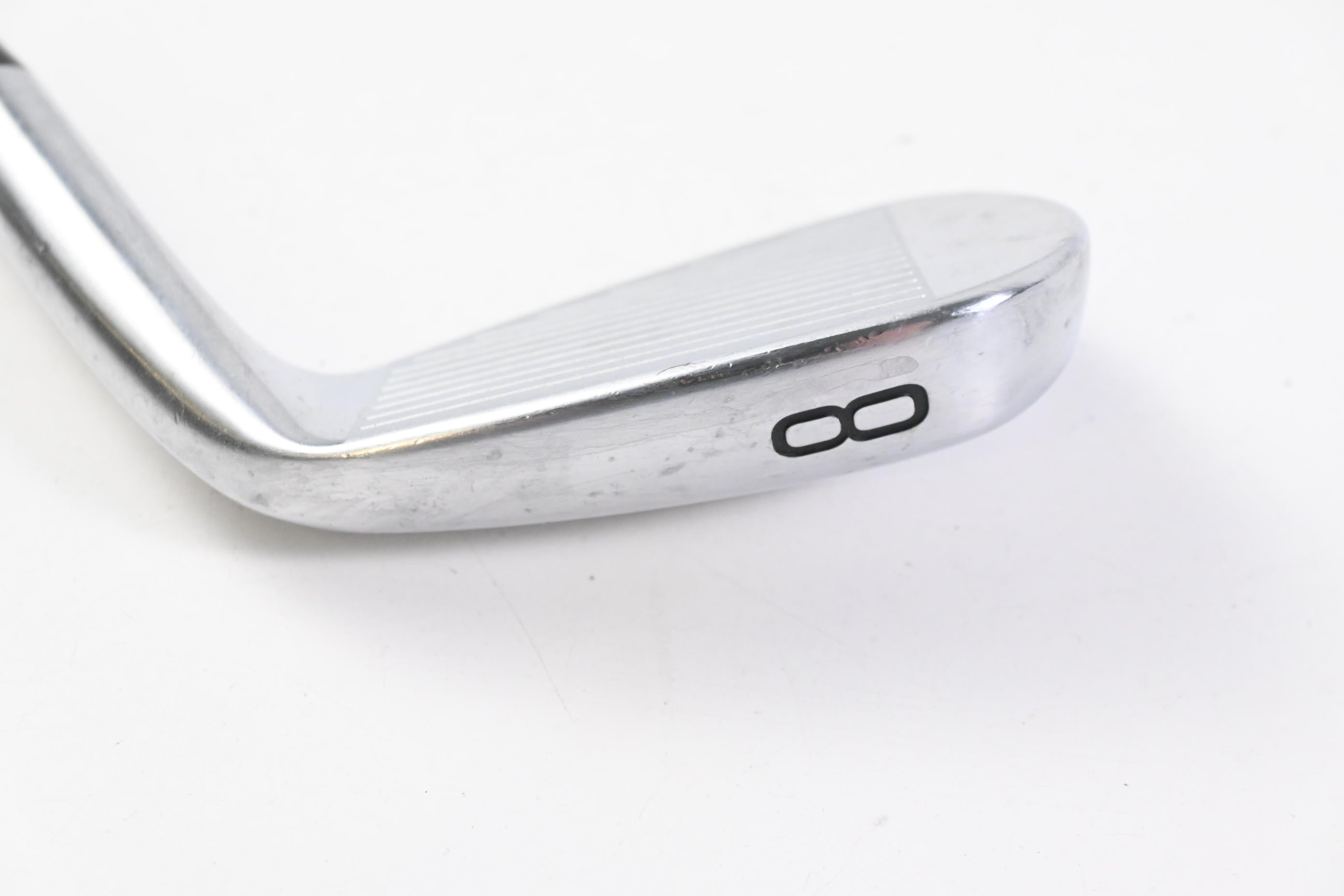 Left Hand Titleist T100 2021 #8 Iron / Stiff Flex AMT Tour White S300 Shaft