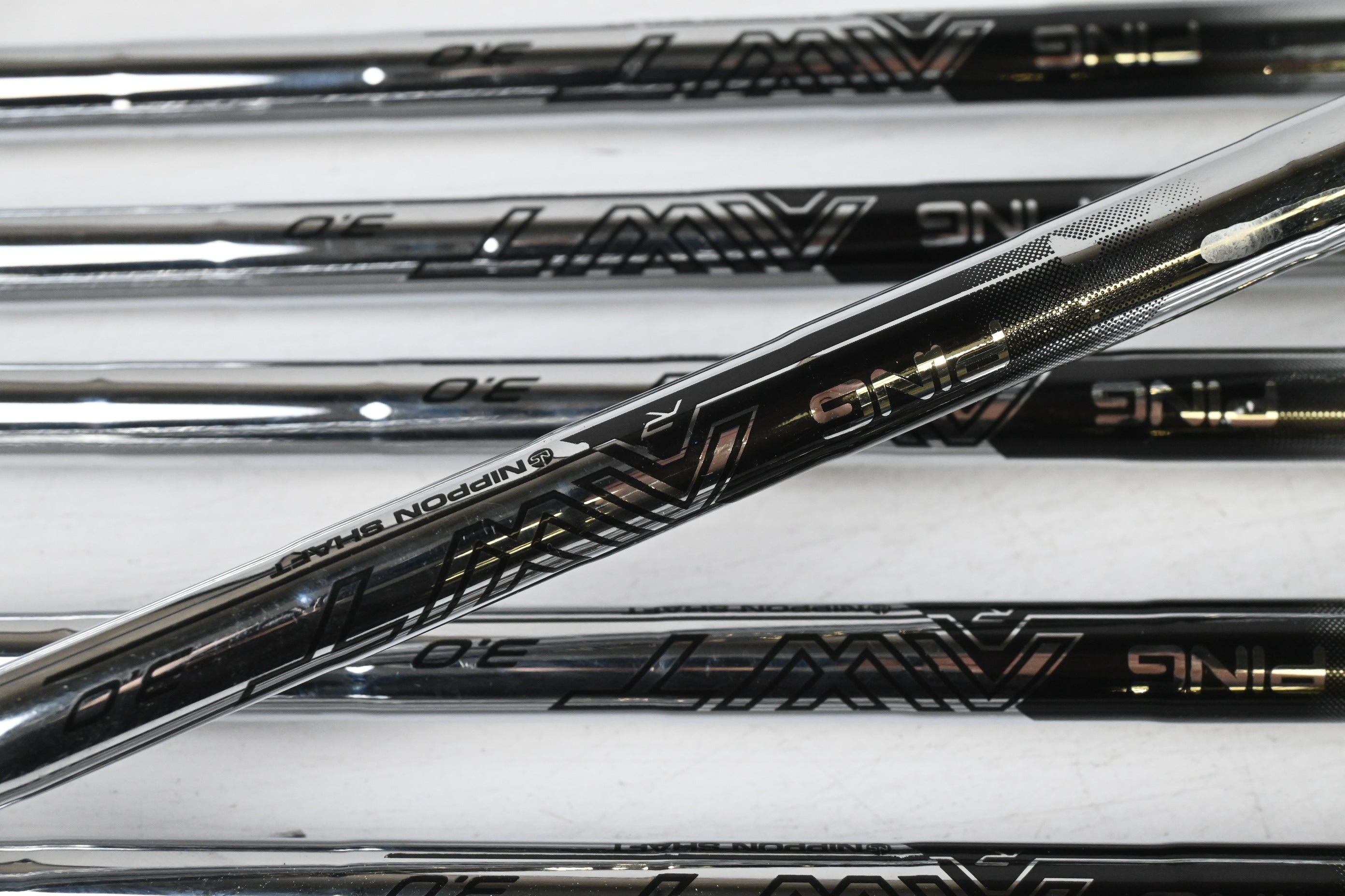 Ping G440 Irons / 5-PW+GW / Black Dot / Regular Flex Ping AWT 3.0 Shafts