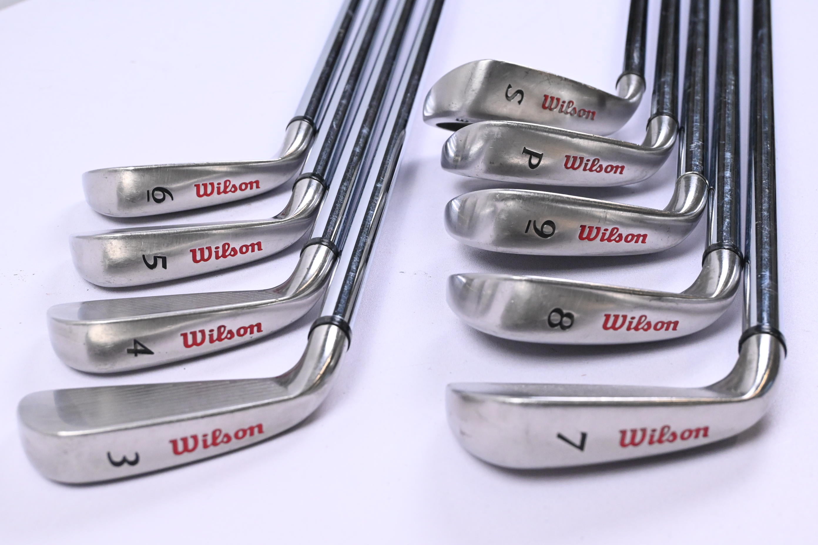 Wilson Fat Shaft Irons / 3-PW+SW / Regular Flex Fat Shaft Platinum Shafts
