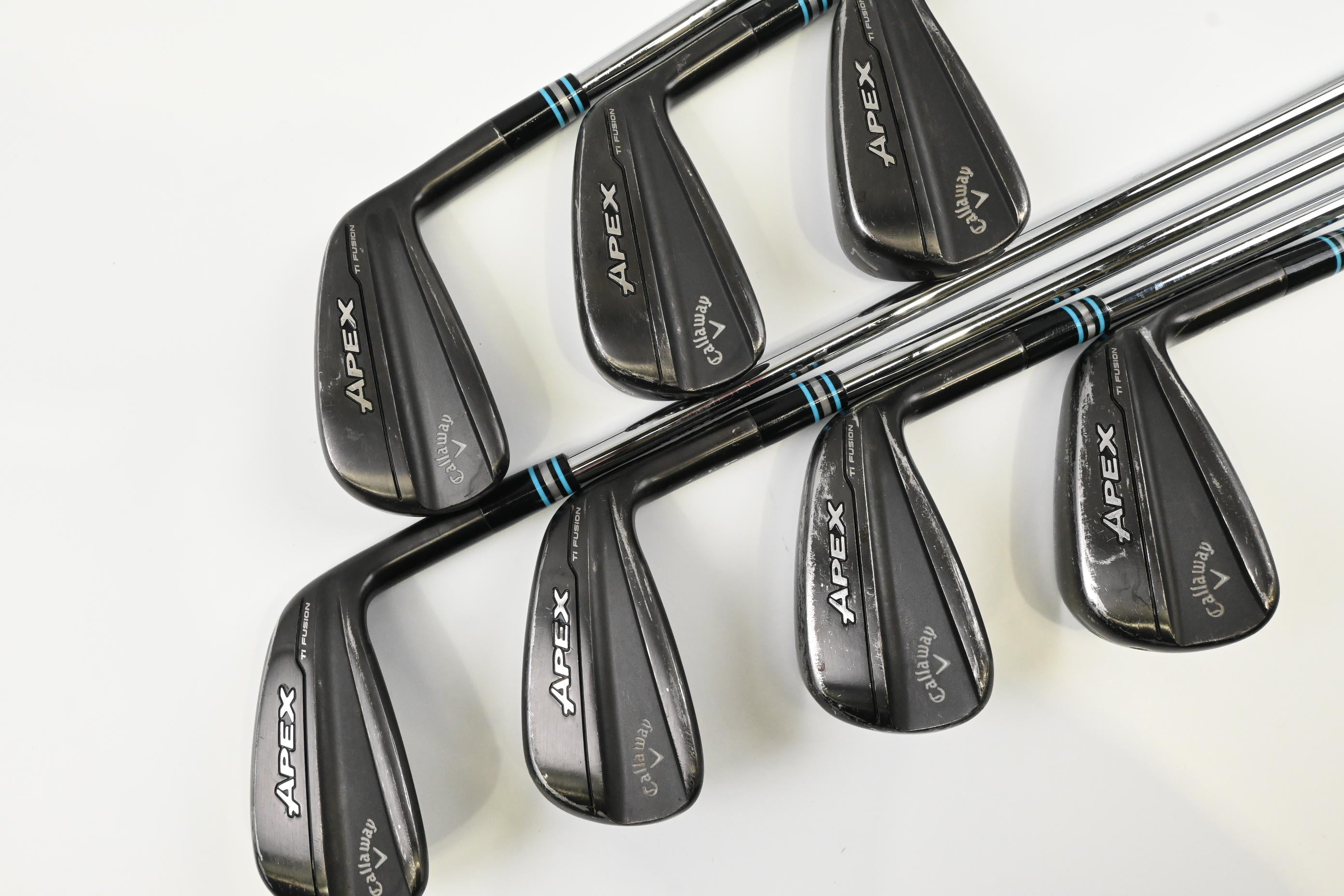 Callaway Apex Ti Fusion Irons / 5-PW+AW / Regular Flex Project X Rifle 100
