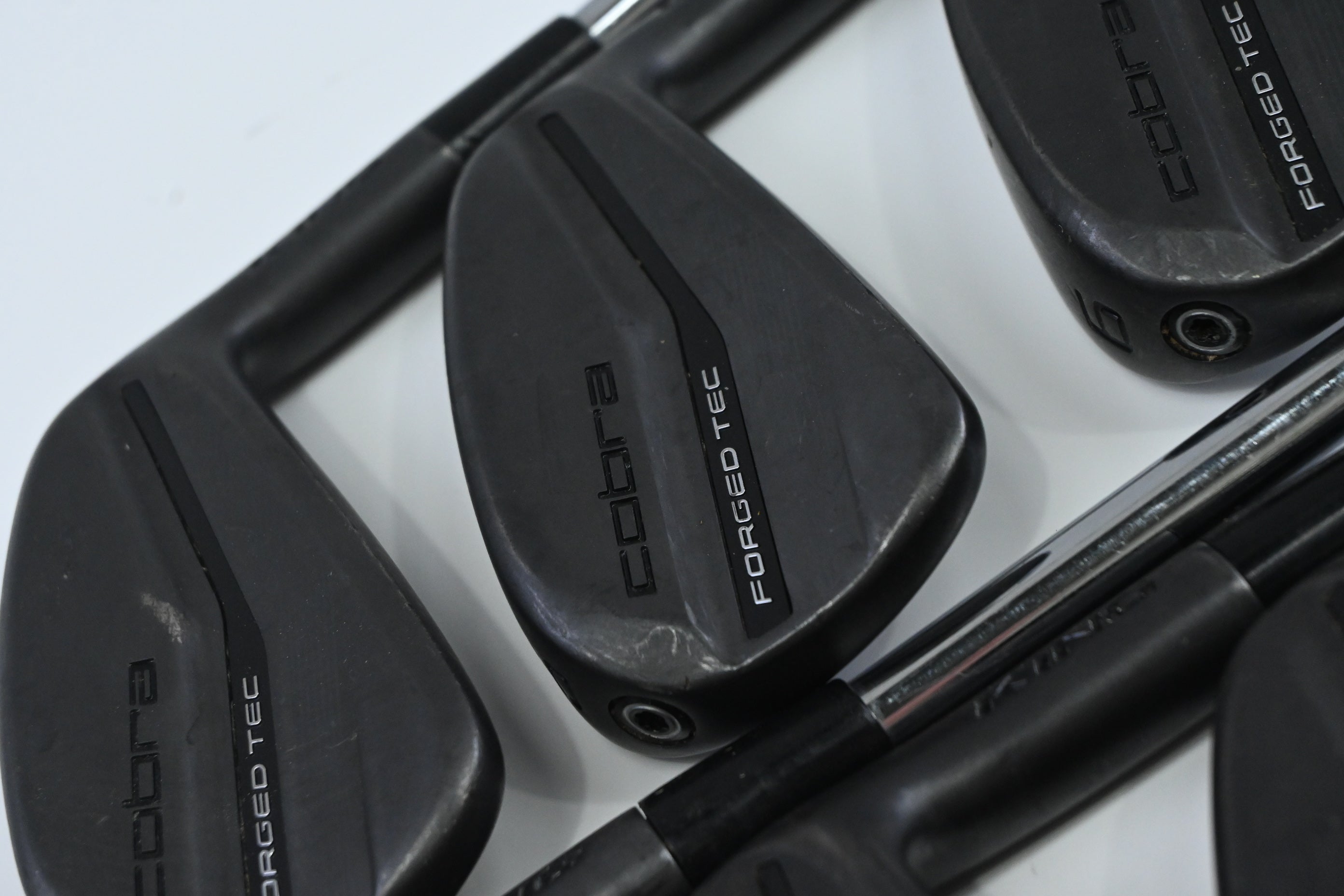 Cobra King Forged Tec 2023 Black Irons / 4-PW / Stiff Flex KBS $-Taper Lite