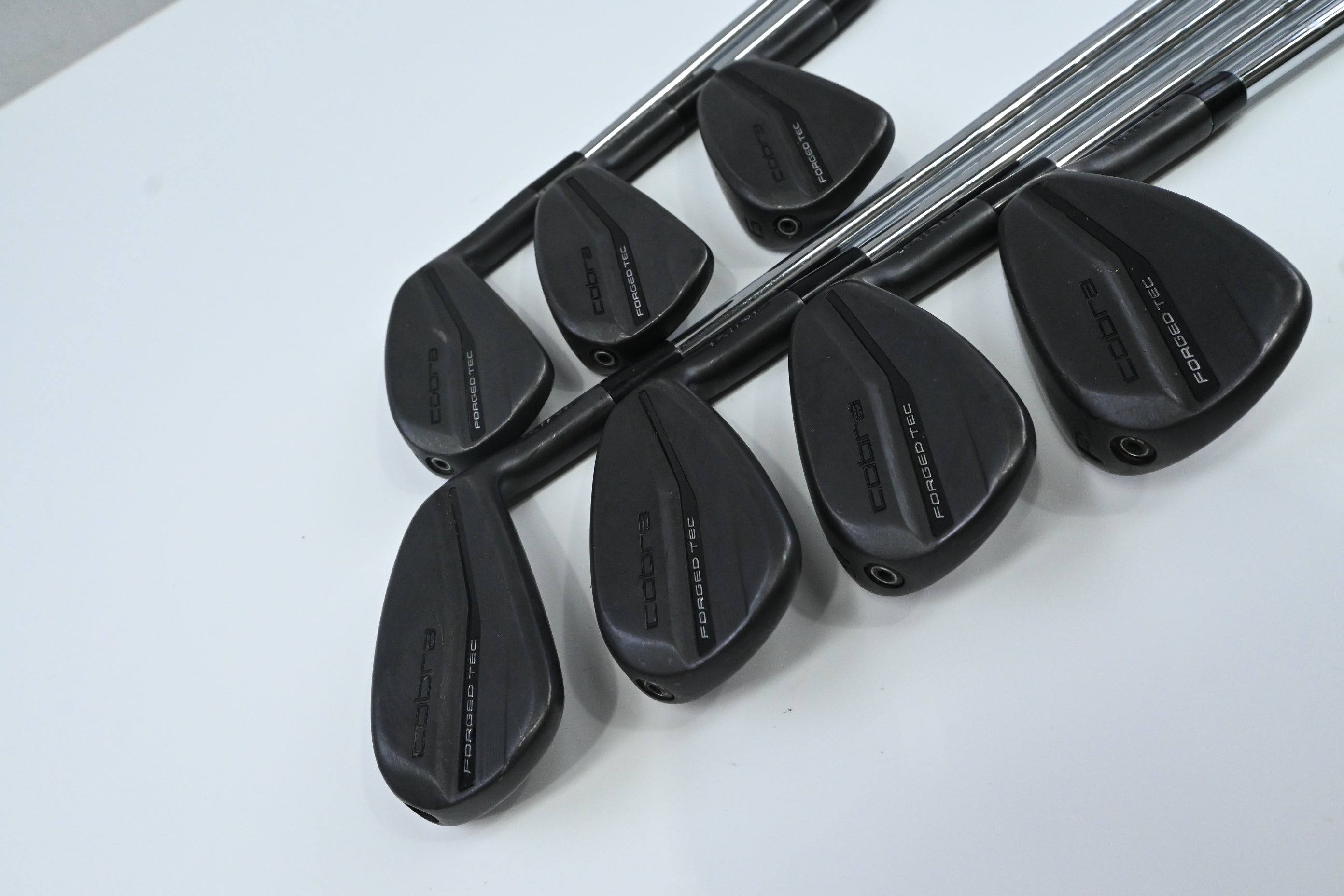 Cobra King Forged Tec 2023 Black Irons / 4-PW / Stiff Flex KBS $-Taper Lite