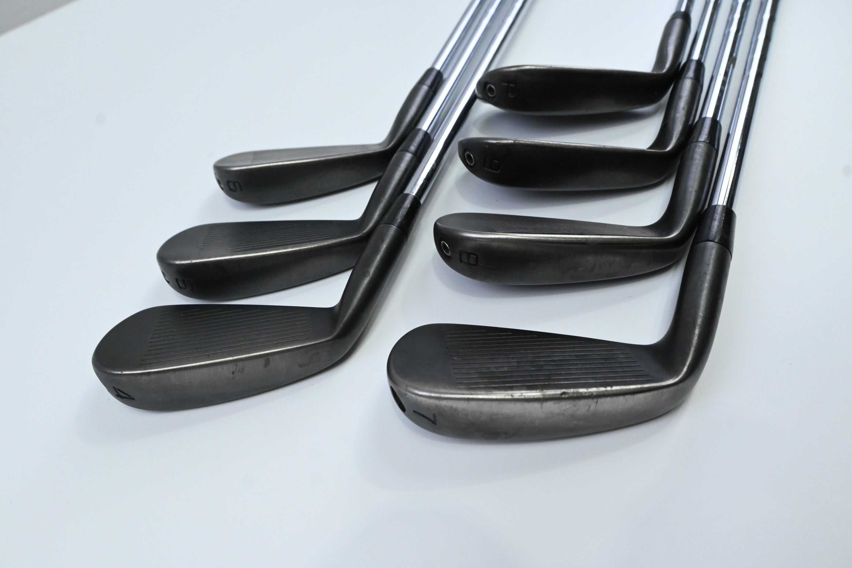 Cobra King Forged Tec 2023 Black Irons / 4-PW / Stiff Flex KBS $-Taper Lite