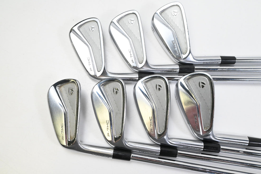 Left Hand Taylormade P7MC 2020 Irons / 4-PW / X-Flex KBS Tour 130 Shaft