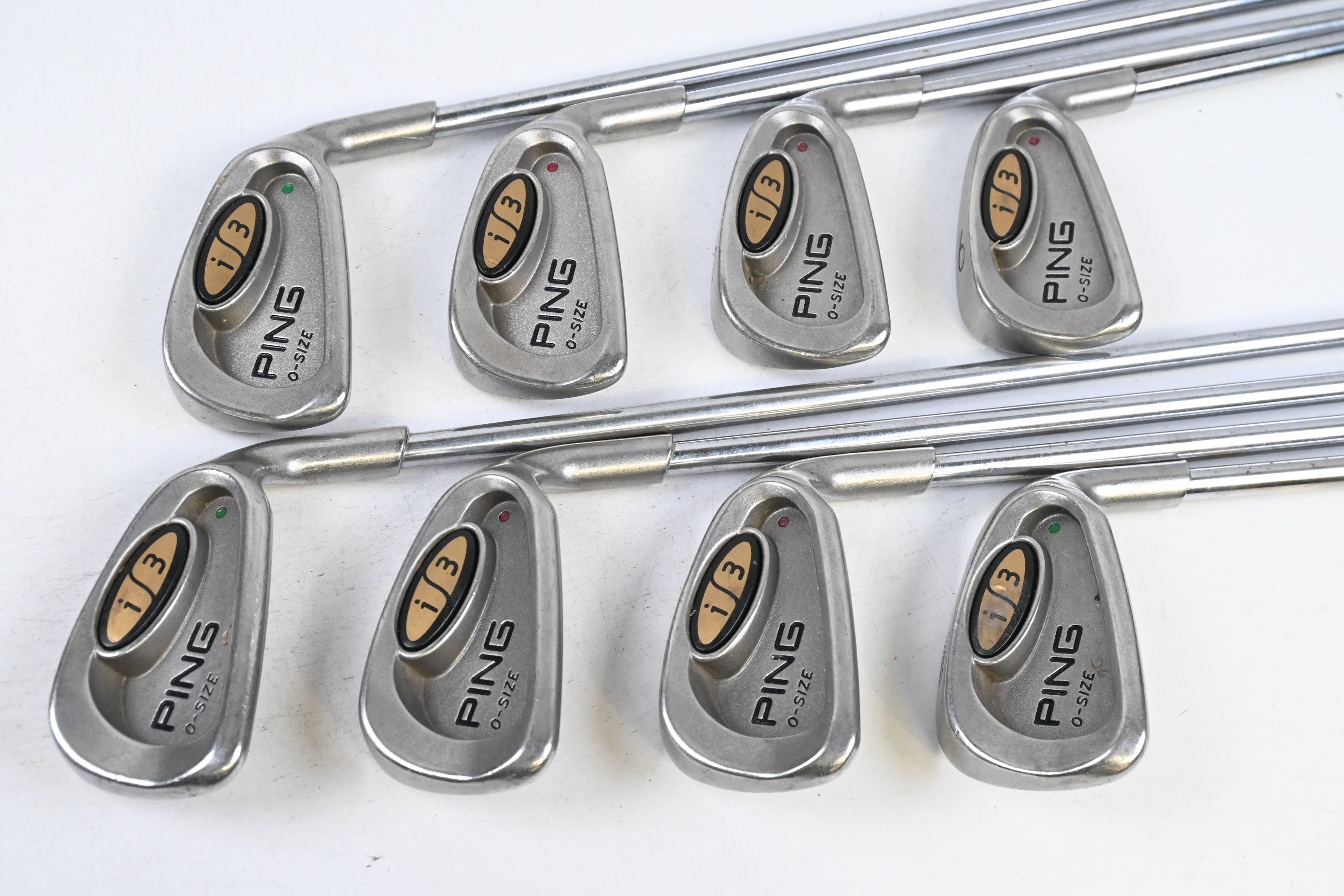 Ping i3 O-Size Irons / 3-PW / Maroon Dot / Regular Flex Ping Cushin Shafts