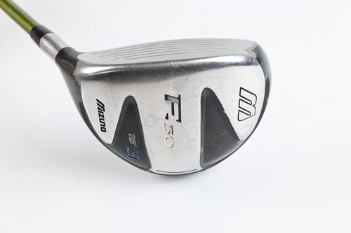 Left Hand Mizuno F-50 #3 Wood / 15 Degree / Stiff Flex Aldila NV 65 Shaft