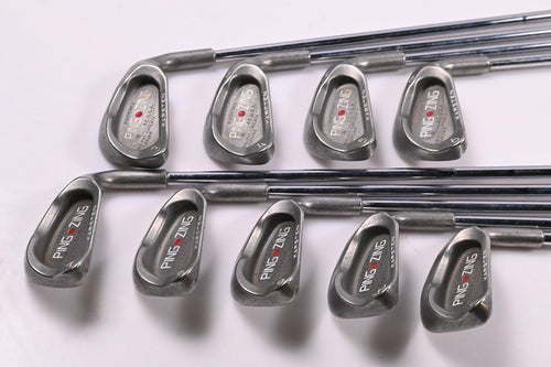Ping Zing Irons / 3-PW+SW / Red Dot / Stiff Flex Ping JZ Shafts