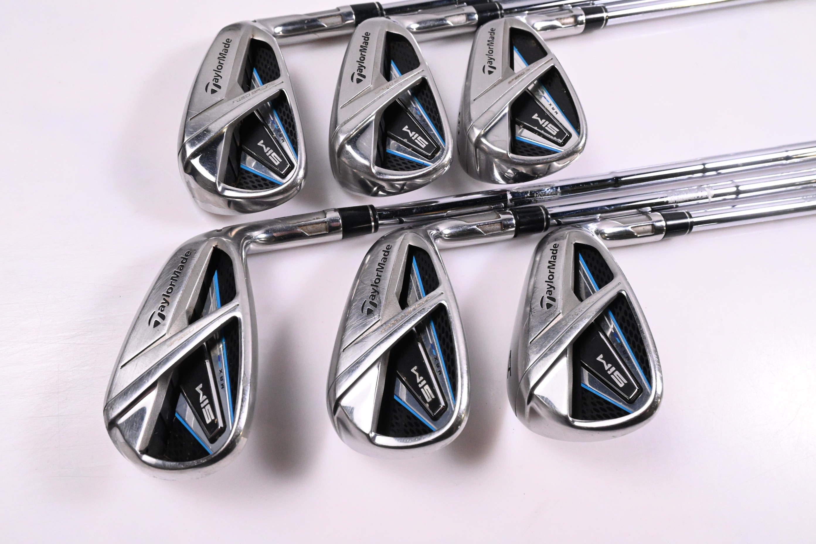 Taylormade SIM Max Irons / 6-PW+GW / Stiff Flex Steel Shafts