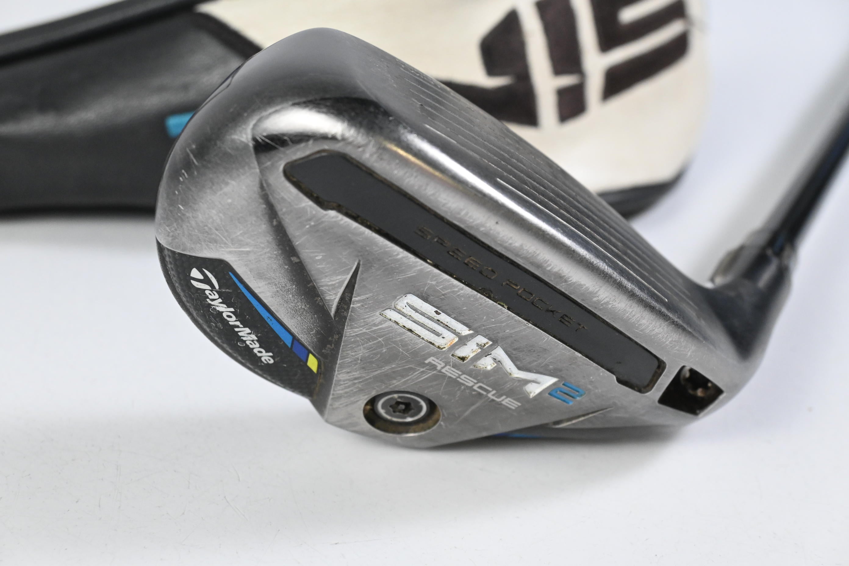 Taylormade SIM2 #2 Hybrid / 17 Degree / Stiff Flex Tensei AV Blue 70 Shaft