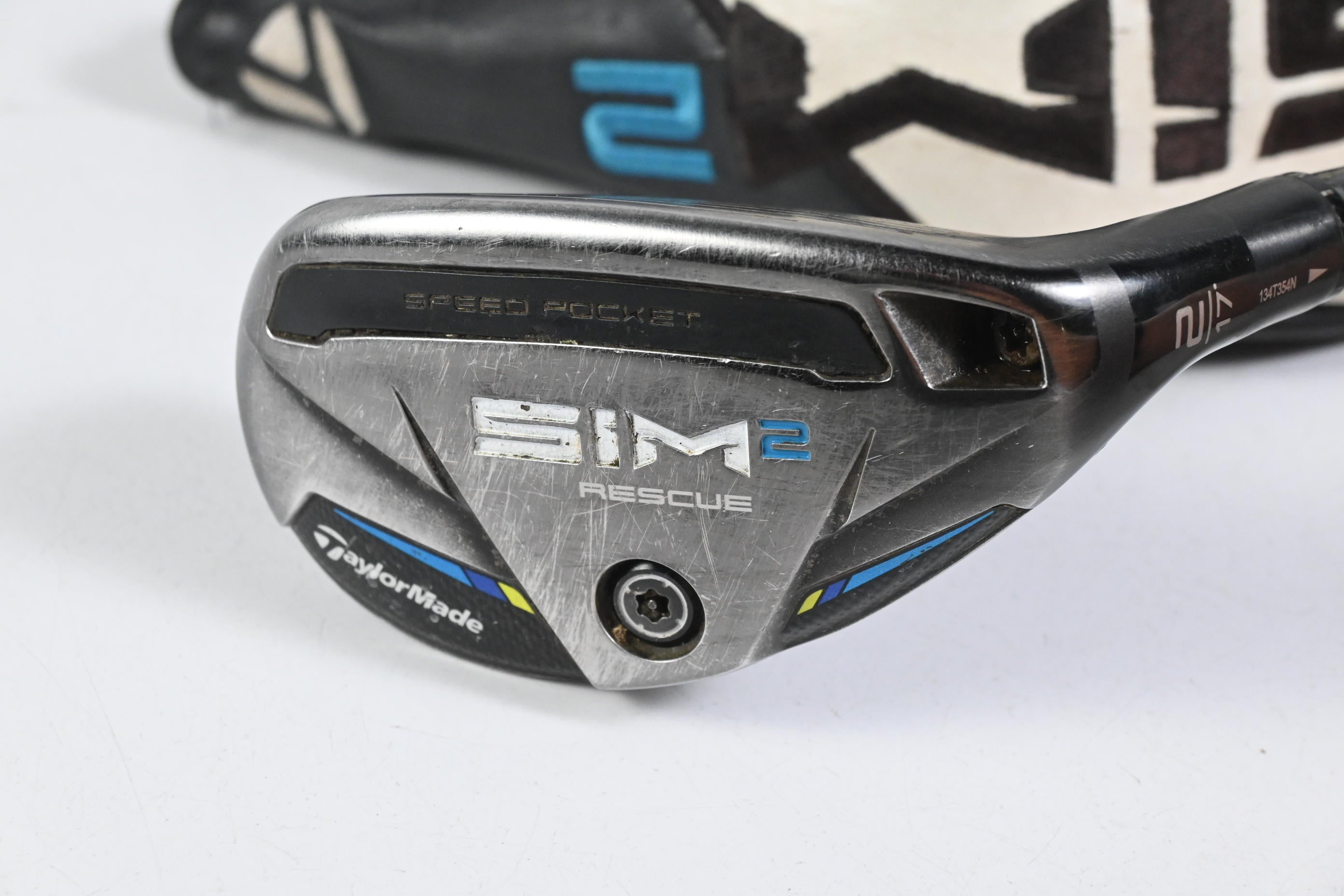 Taylormade SIM2 #2 Hybrid / 17 Degree / Stiff Flex Tensei AV Blue 70 Shaft