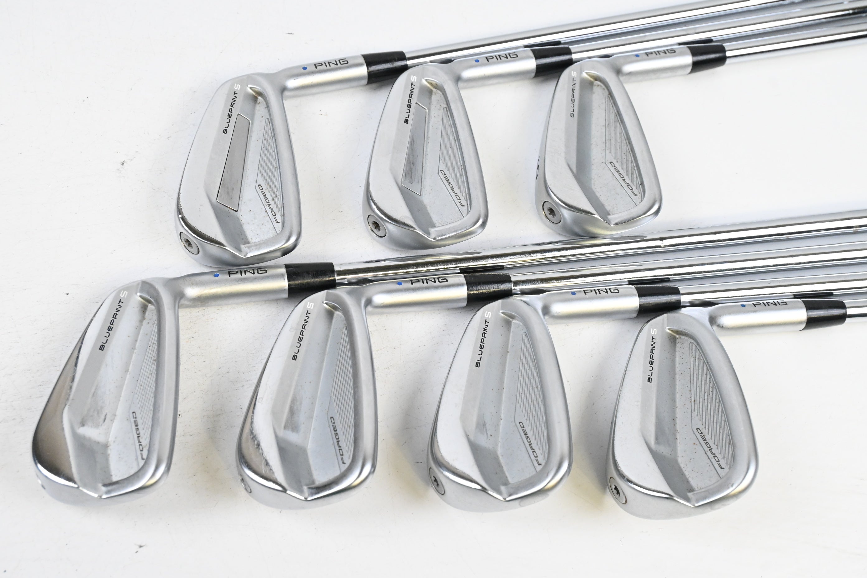 Ping Blueprint S Irons / 4-PW / Blue Dot / Stiff Flex KBS Tour 120 Shafts