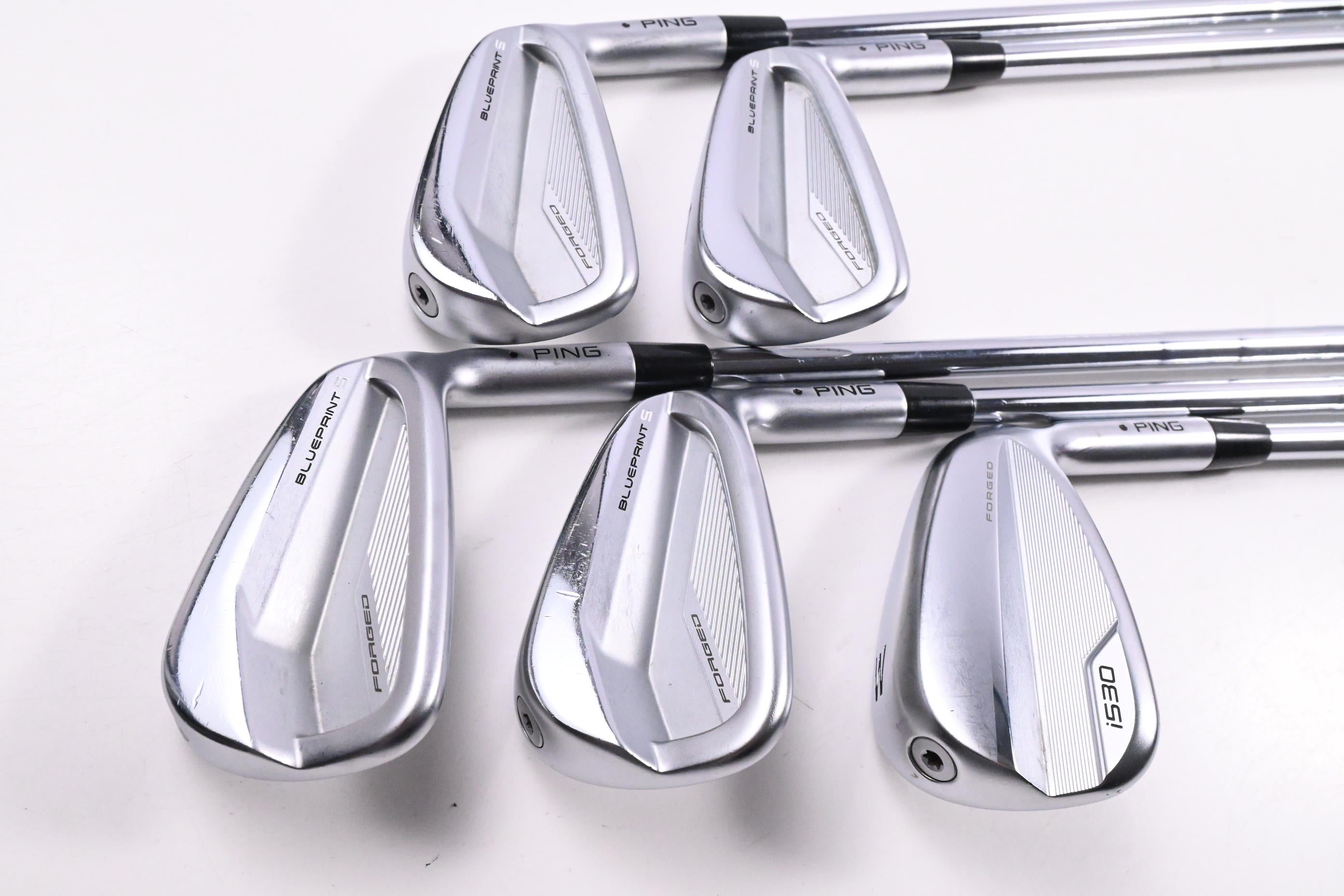 Ping Blueprint S Irons / 6-PW / Black Dot / Stiff Flex KBS Tour 120 Shafts