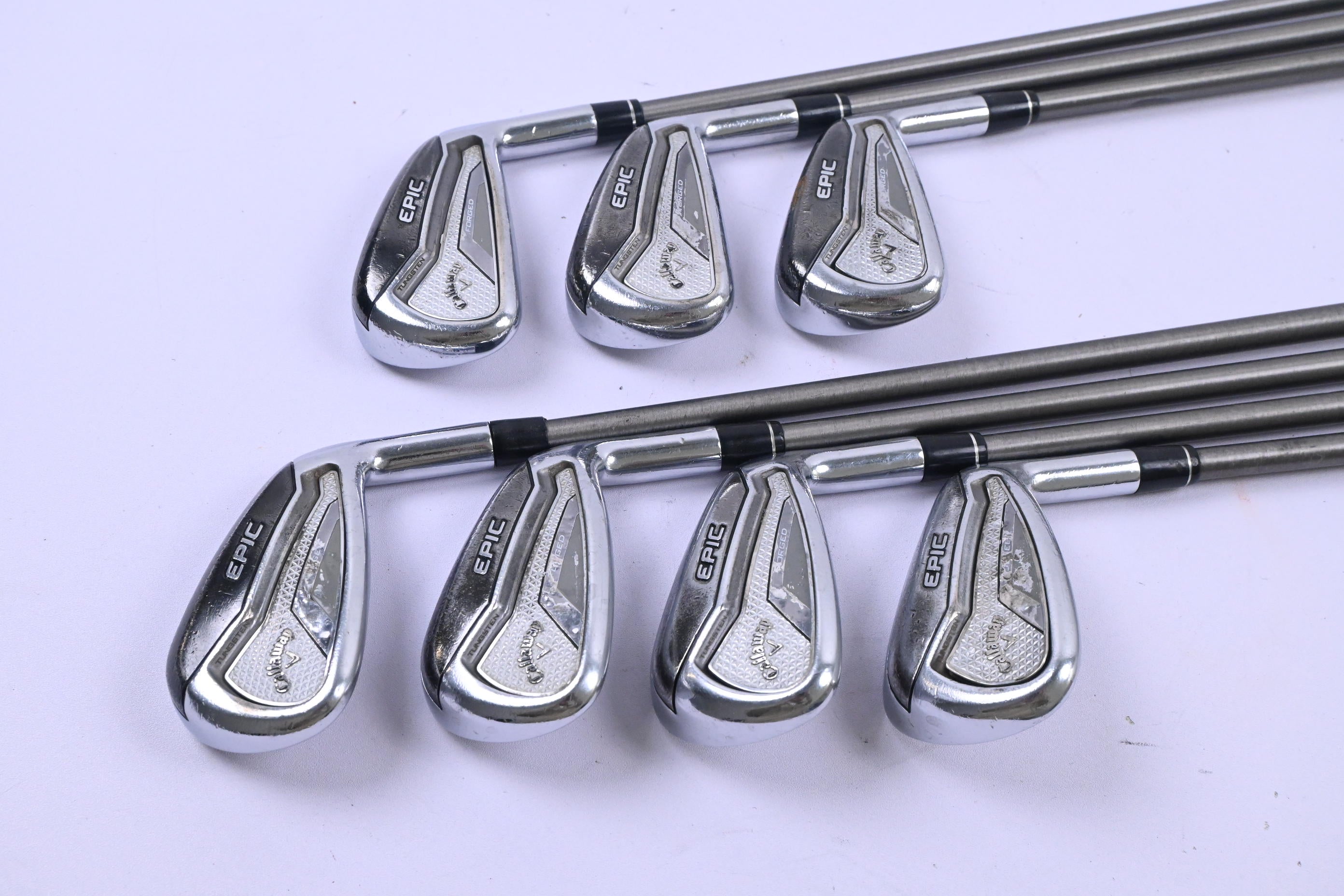 Callaway Epic Forged Irons / 5-PW+GW / Regular Flex Aerotech SteelFiber FC80