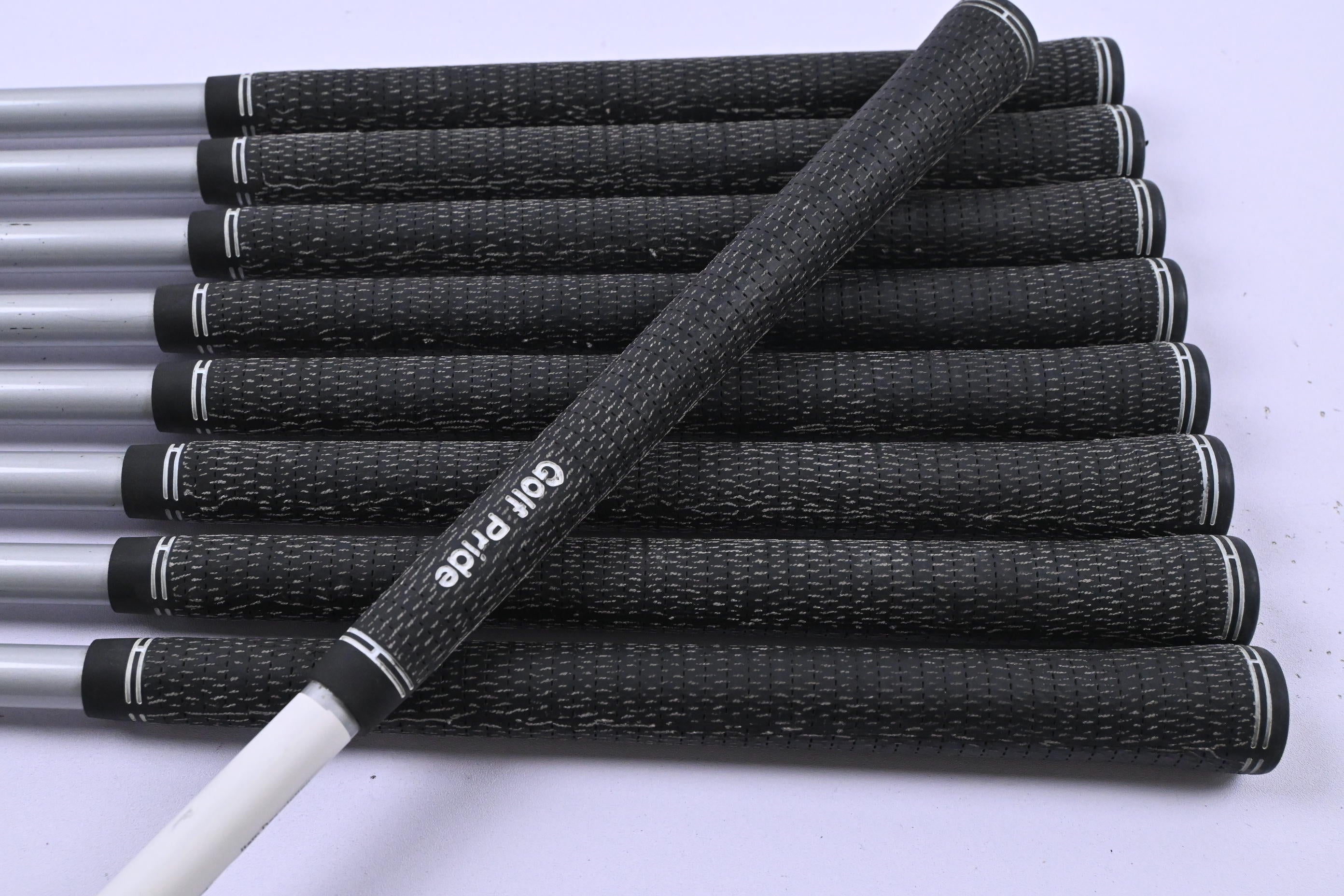 Left Hand Taylormade Burner Irons / 3-PW+GW / Regular Flex REAX 65 Shafts