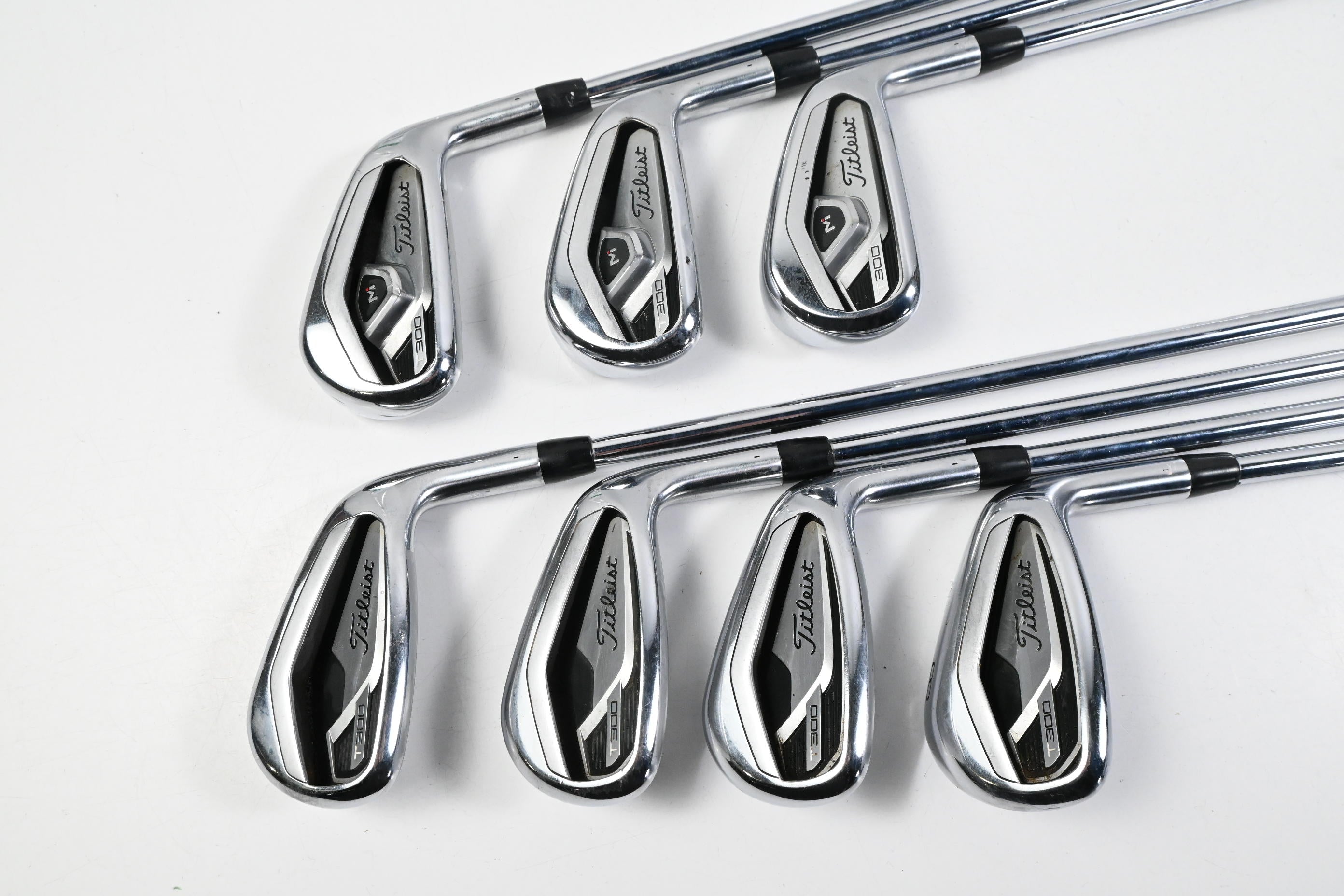 Titleist T300 2021 Irons / 5-PW+GW / Regular Flex AMT Black R300 Shafts