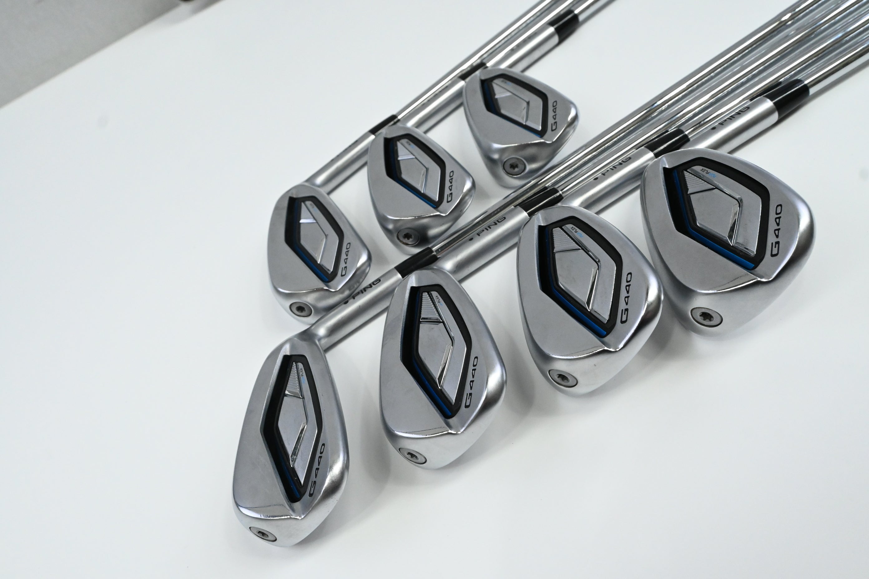 Ping G440 Irons / 5-PW+GW / Black Dot / Stiff Flex Ping AWT 3.0