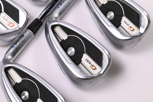 Ping G400 Irons / 6-PW / Blue Dot / Regular Flex Ping AWT 2.0 Shafts