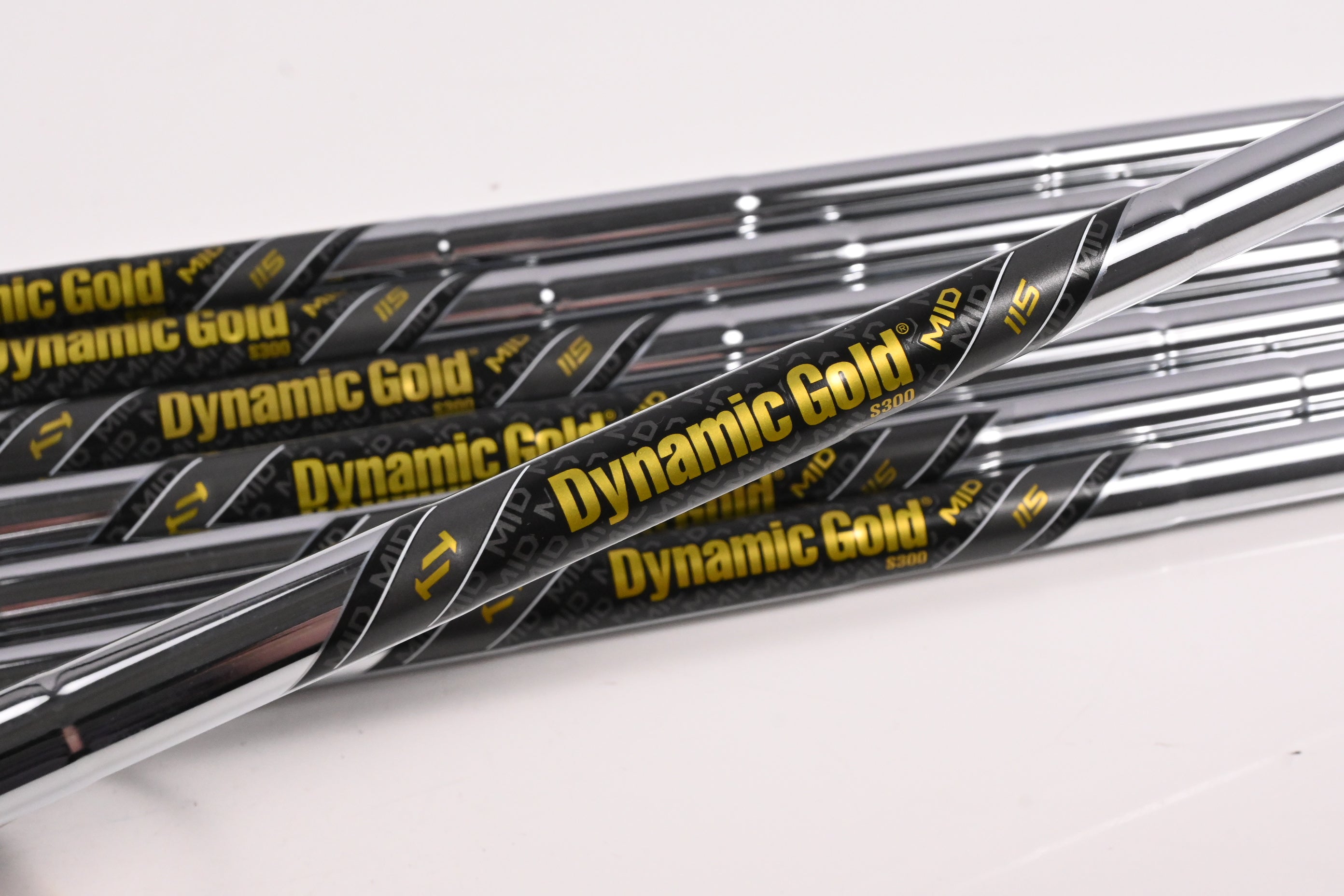 Dynamic Gold Mid 115 S300 Shafts / Stiff Flex / Set of 7 / .355" Tip