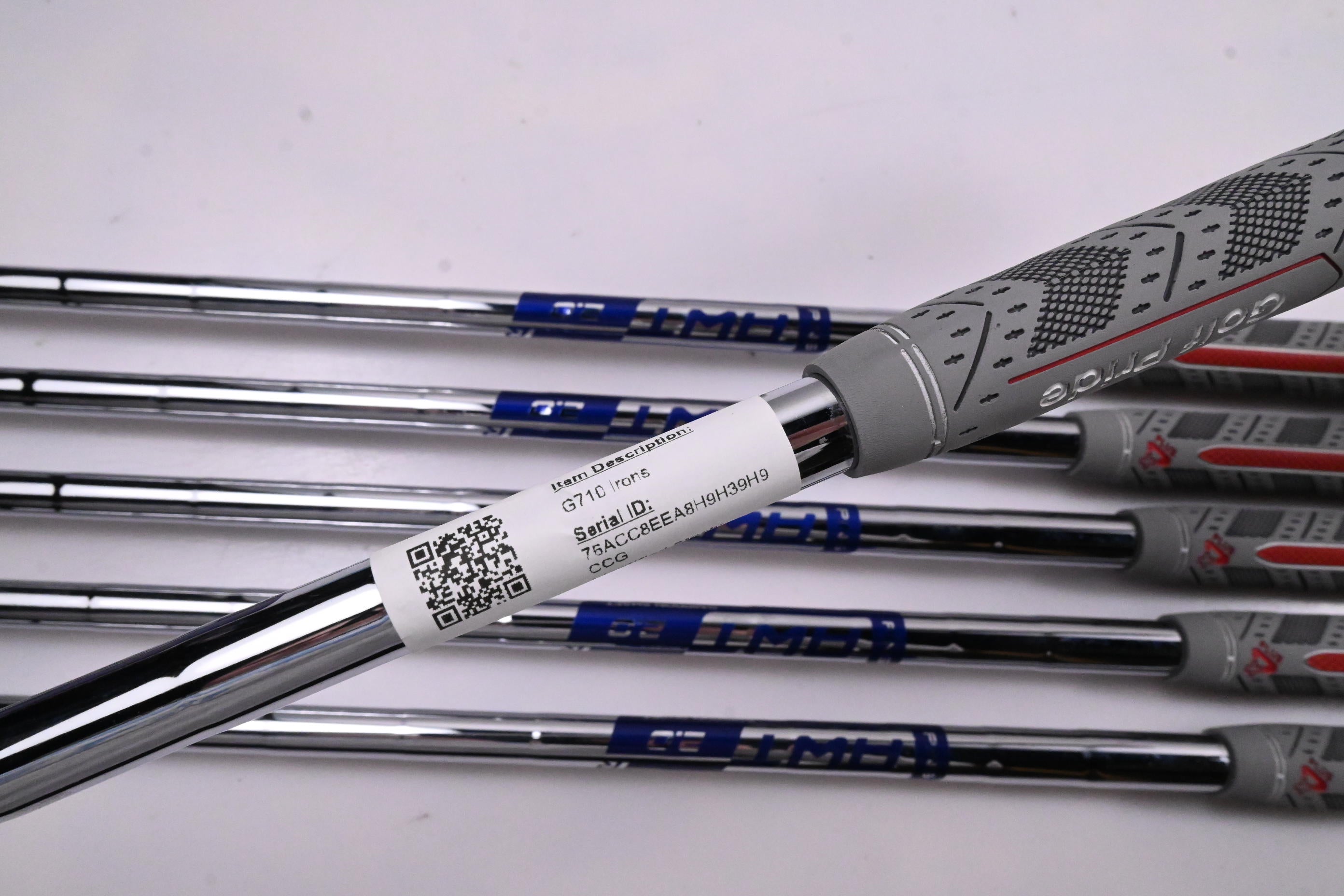 Ping G710 Irons / 6-PW+SW / Orange Dot / Regular Flex Ping AWT 2.0 Shafts