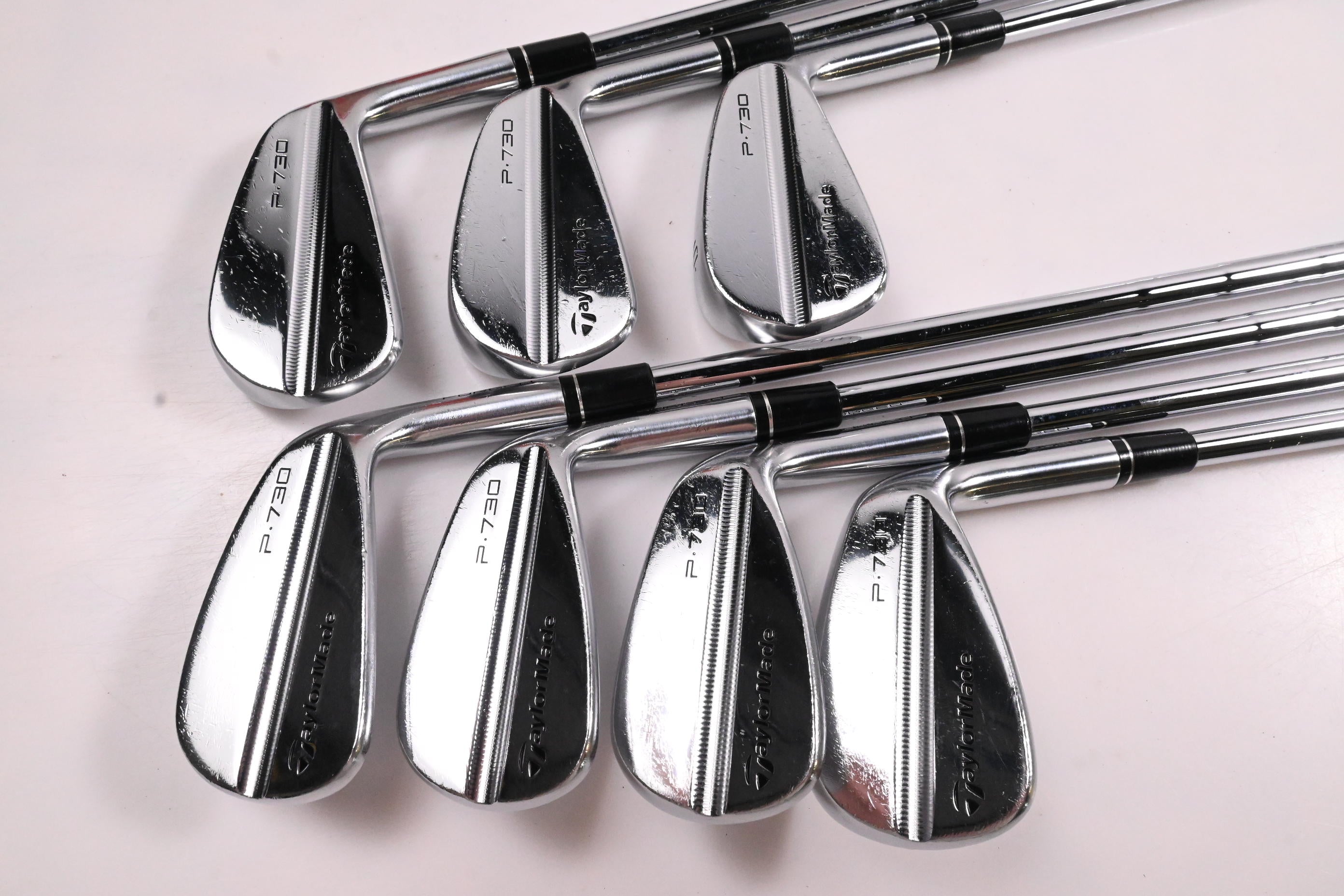 Taylormade P730 Irons / 4-PW / Stiff Flex KBS Tour Shafts