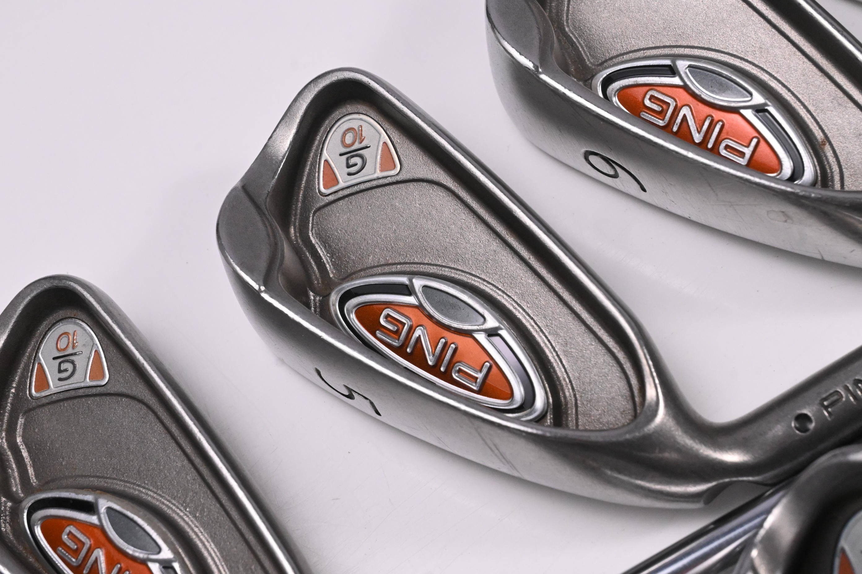 Ping G10 Irons / 4-PW+GW+SW / Black Dot / Stiff Flex Steel Shafts