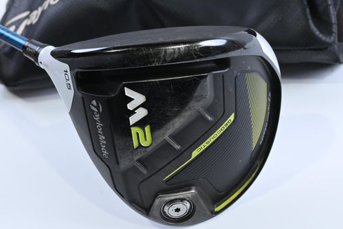 Left Hand TaylorMade M2 2017 Driver / 10.5 Degree / Stiff Flex Evenflow Blue 65