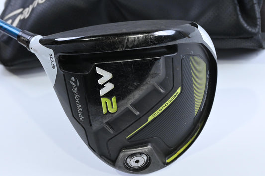 Left Hand TaylorMade M2 2017 Driver / 10.5 Degree / Stiff Flex Evenflow Blue 65