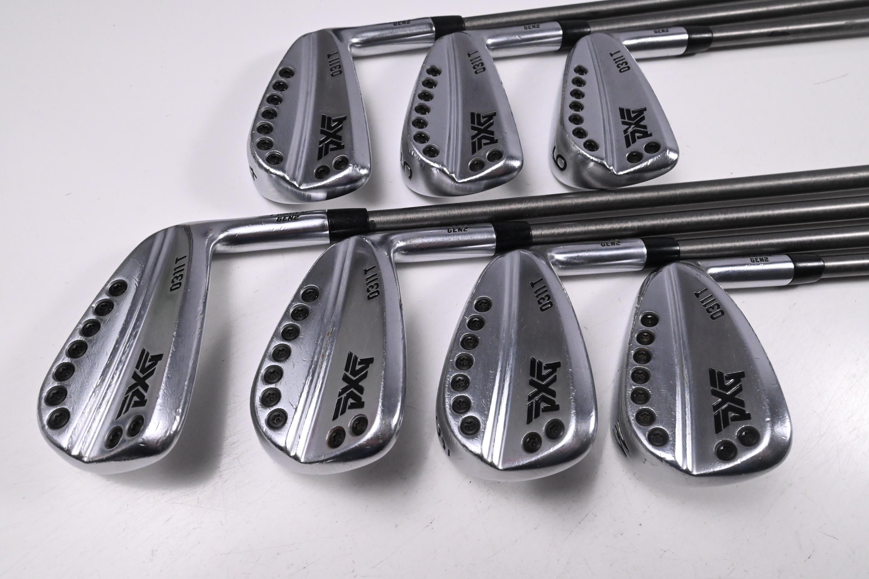 PXG 0311 T Gen2 Irons / 4-PW / Stiff Flex AeroTech SteelFiber i110 cw Shafts