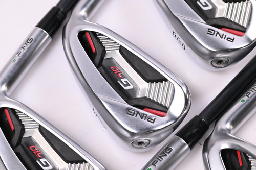 Ping G410 Irons / 6-PW+GW / Green Dot / Senior Flex Ping Alta CB Red Shafts
