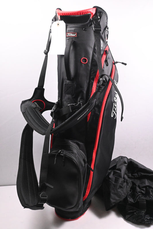 Titleist Players 4 Stand Bag / 4-Way Divider / Black, Red