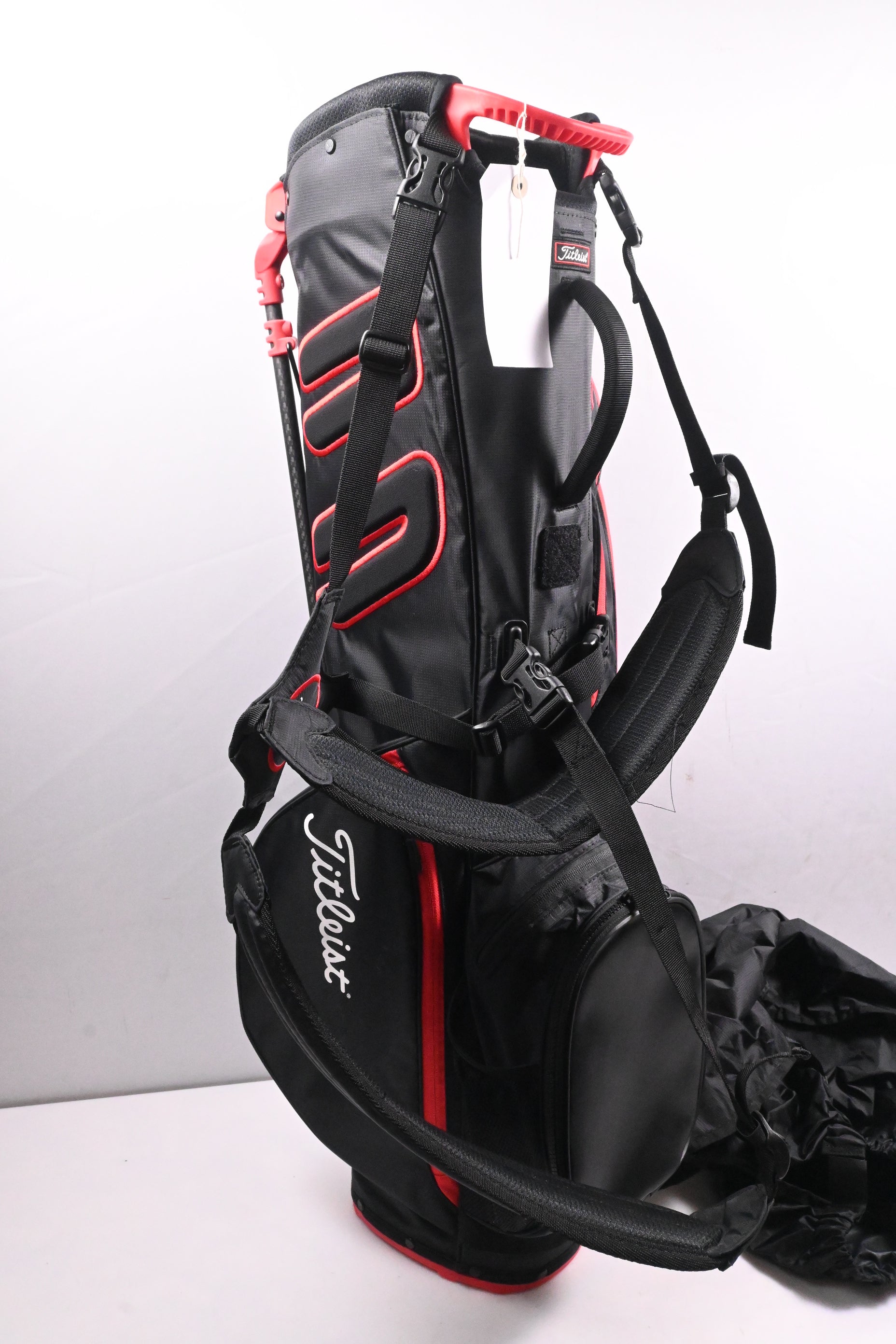 Titleist Players 4 Stand Bag / 4-Way Divider / Black, Red