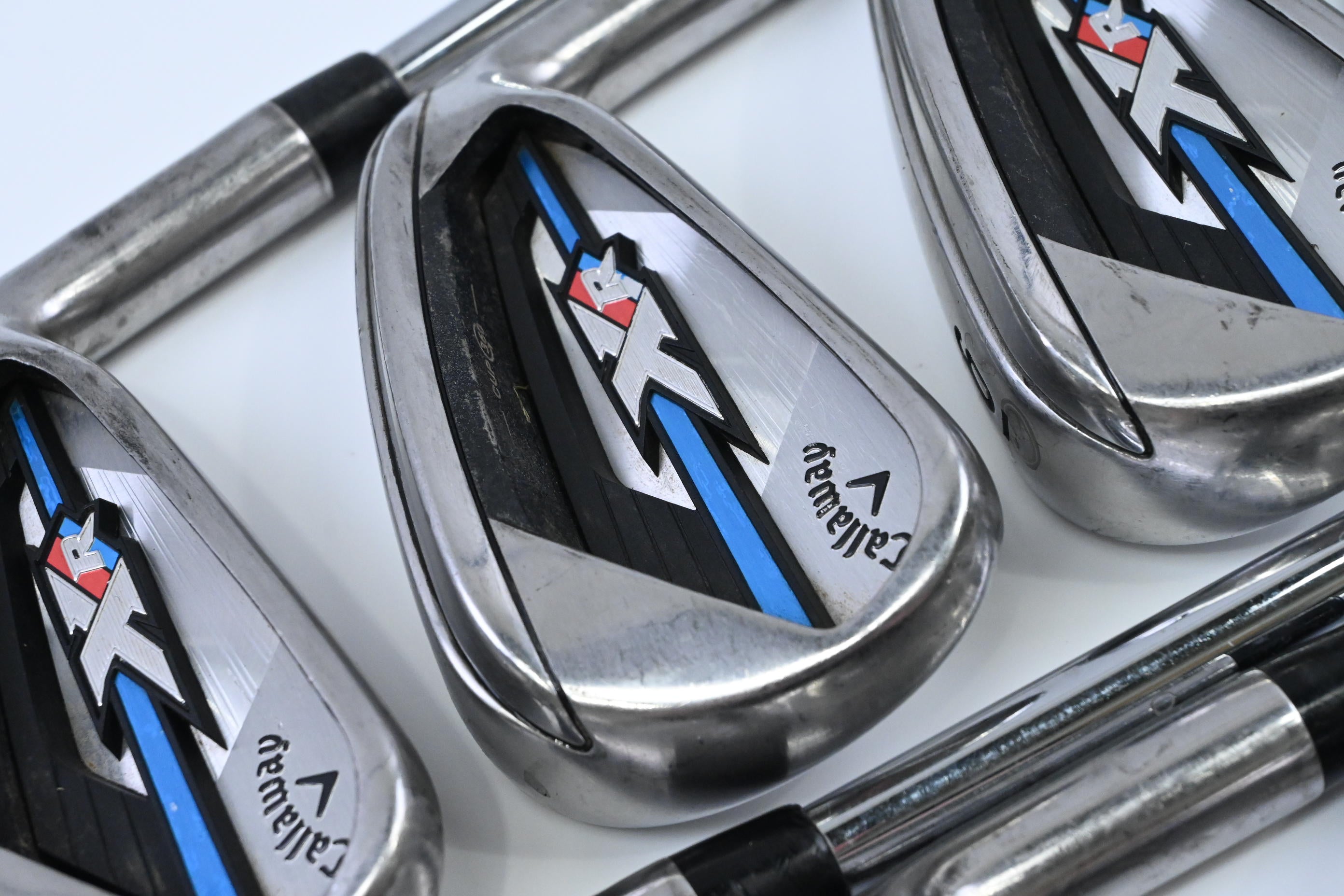 Callaway XR OS Irons / 4-PW+SW / Stiff Flex Dynamic Gold S300 Shafts