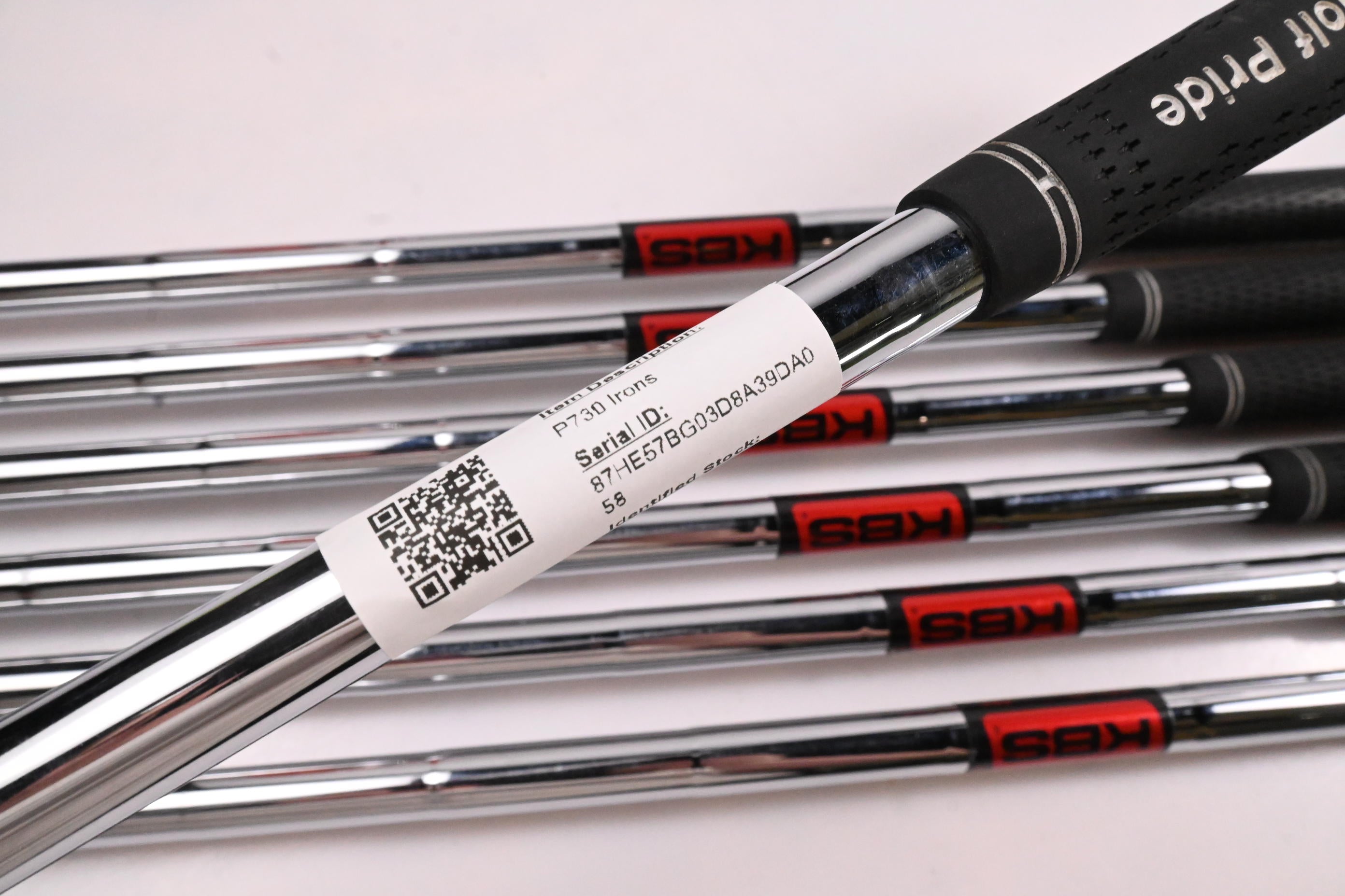 Taylormade P730 Irons / 4-PW / Stiff Flex KBS Tour Shafts