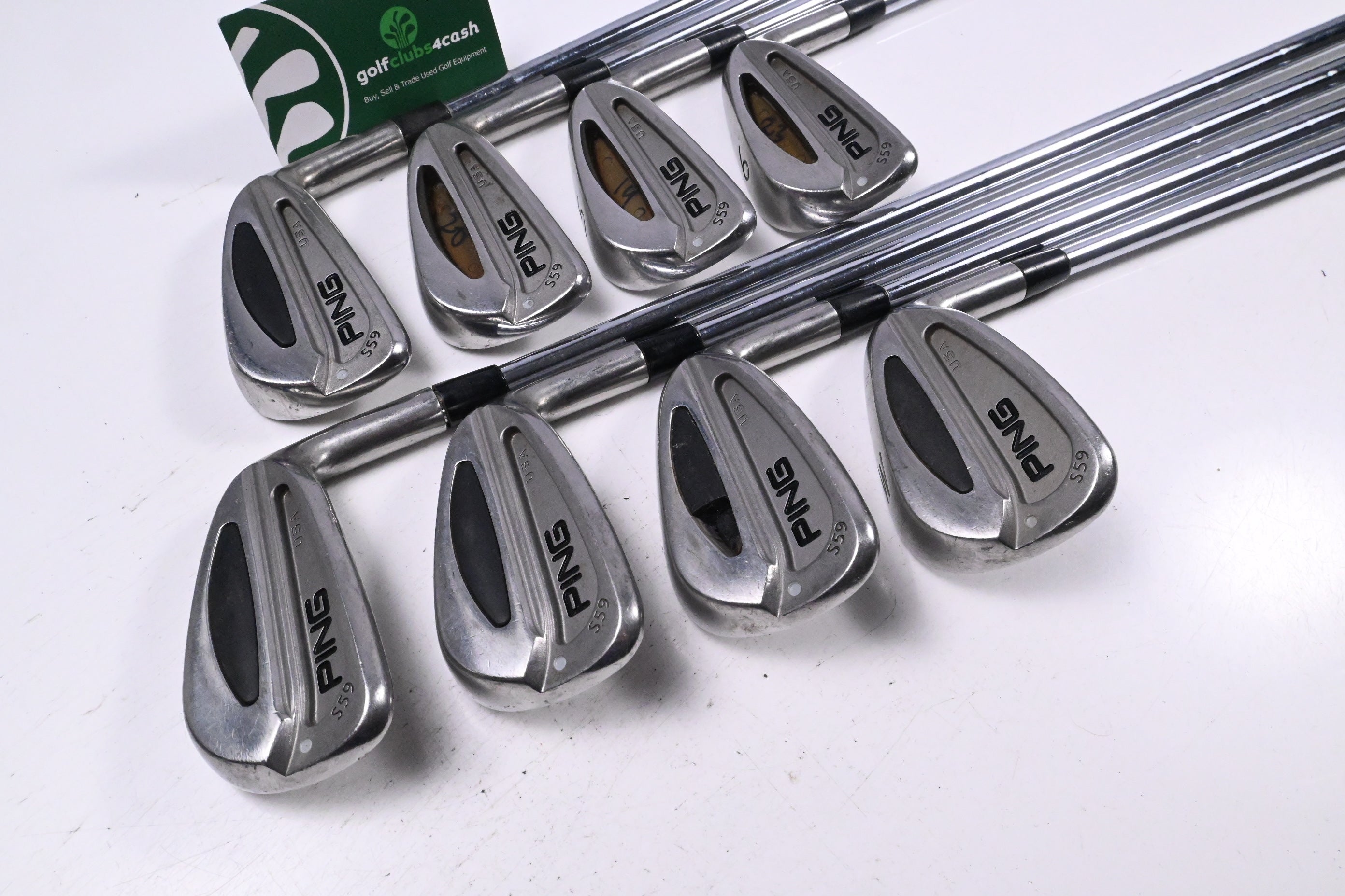 Ping S59 Irons / 3-PW / White Dot / Regular Flex Ping Shafts