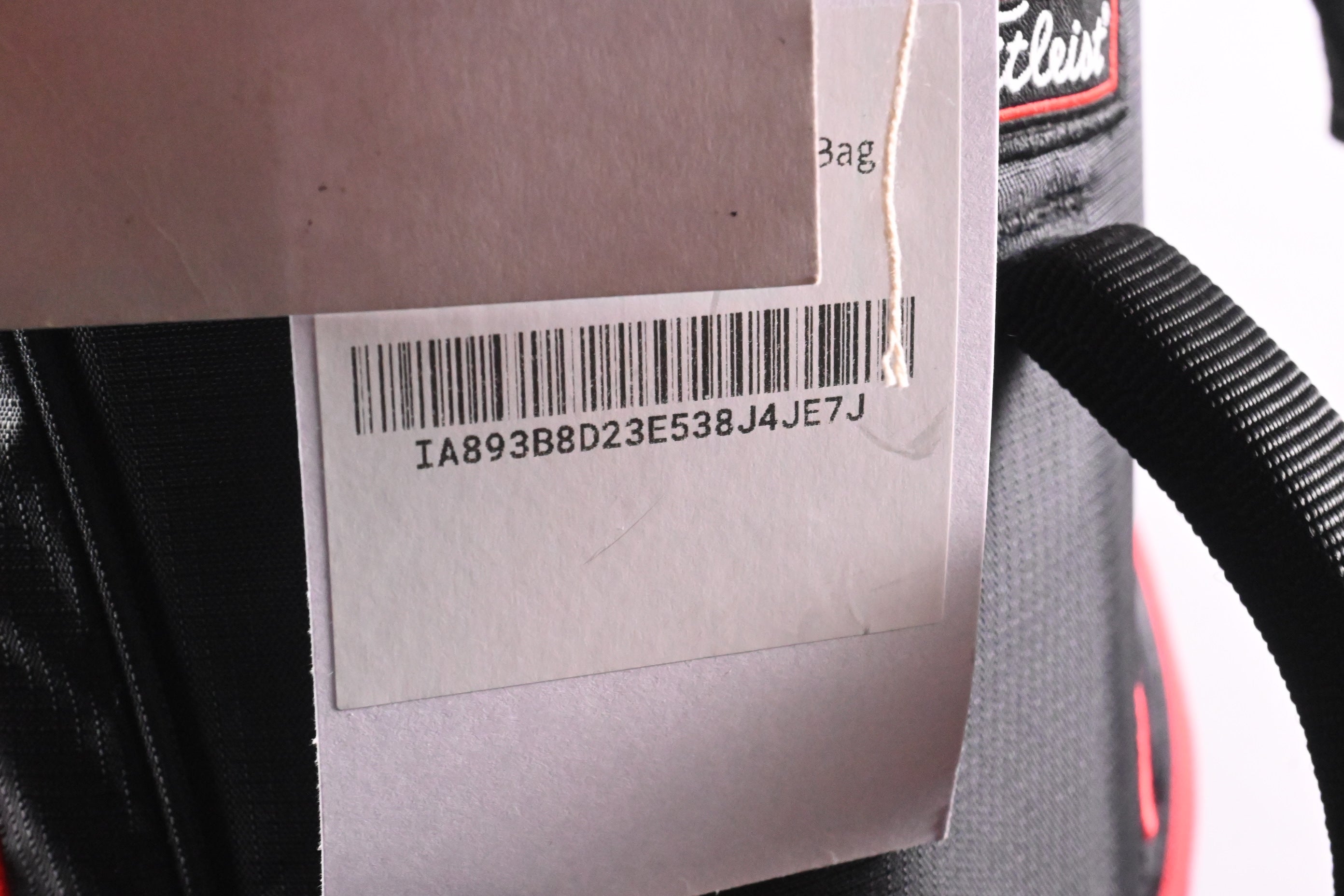 Titleist Players 4 Stand Bag / 4-Way Divider / Black, Red