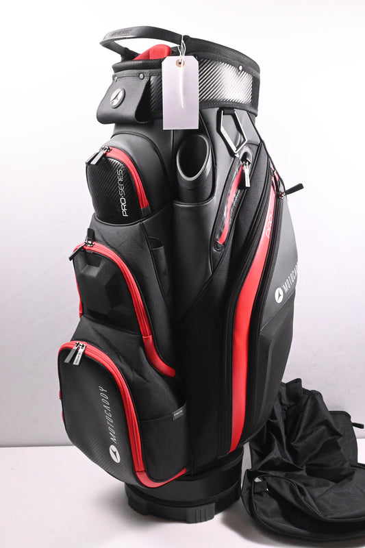Motocaddy Pro-Series Cart Bag / 14-Way Divider / Black, Red. Grey
