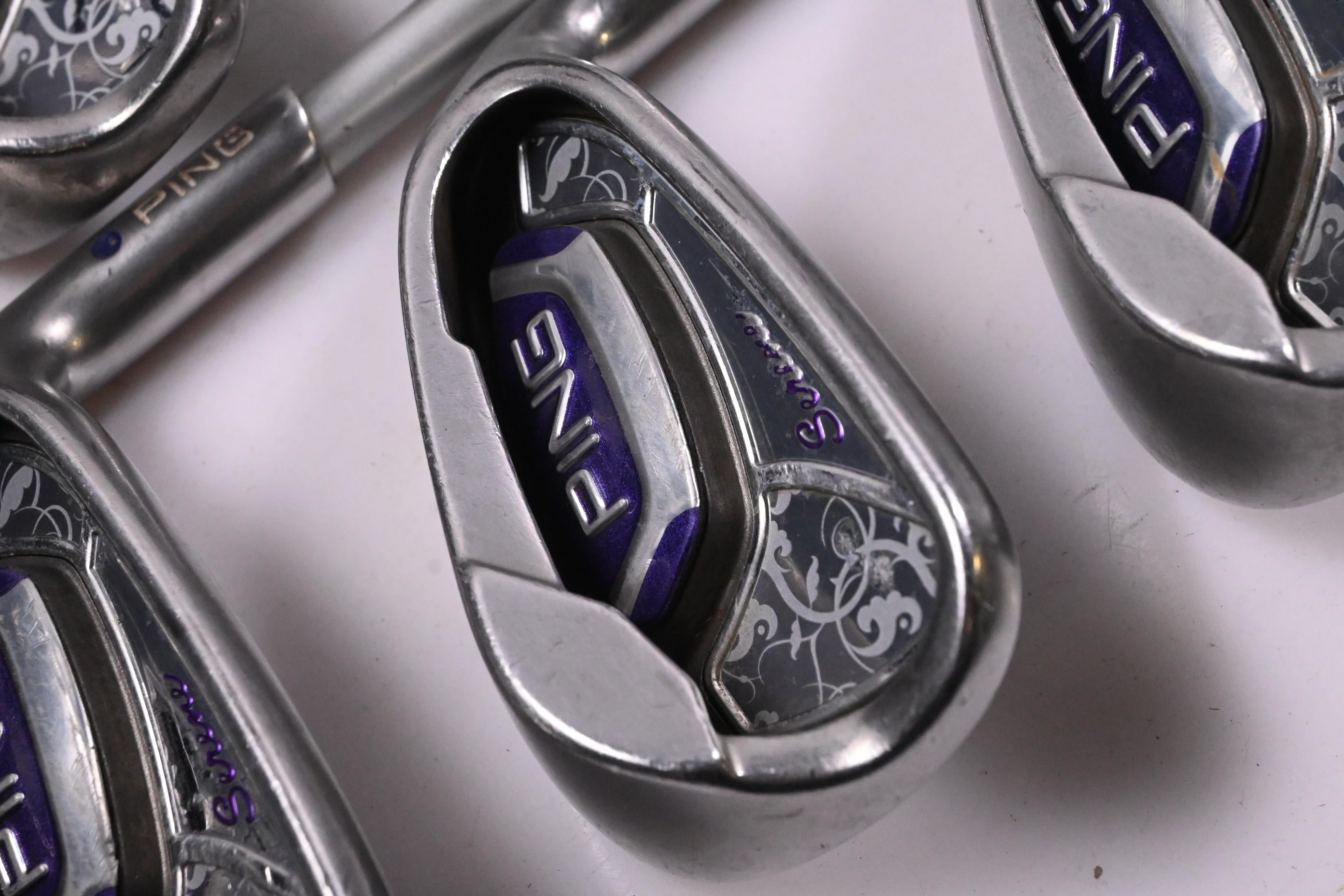 Ladies Ping Serene Combo Irons / 7-PW+SW / Purple Dot / Ladies Flex Ping ULT 210