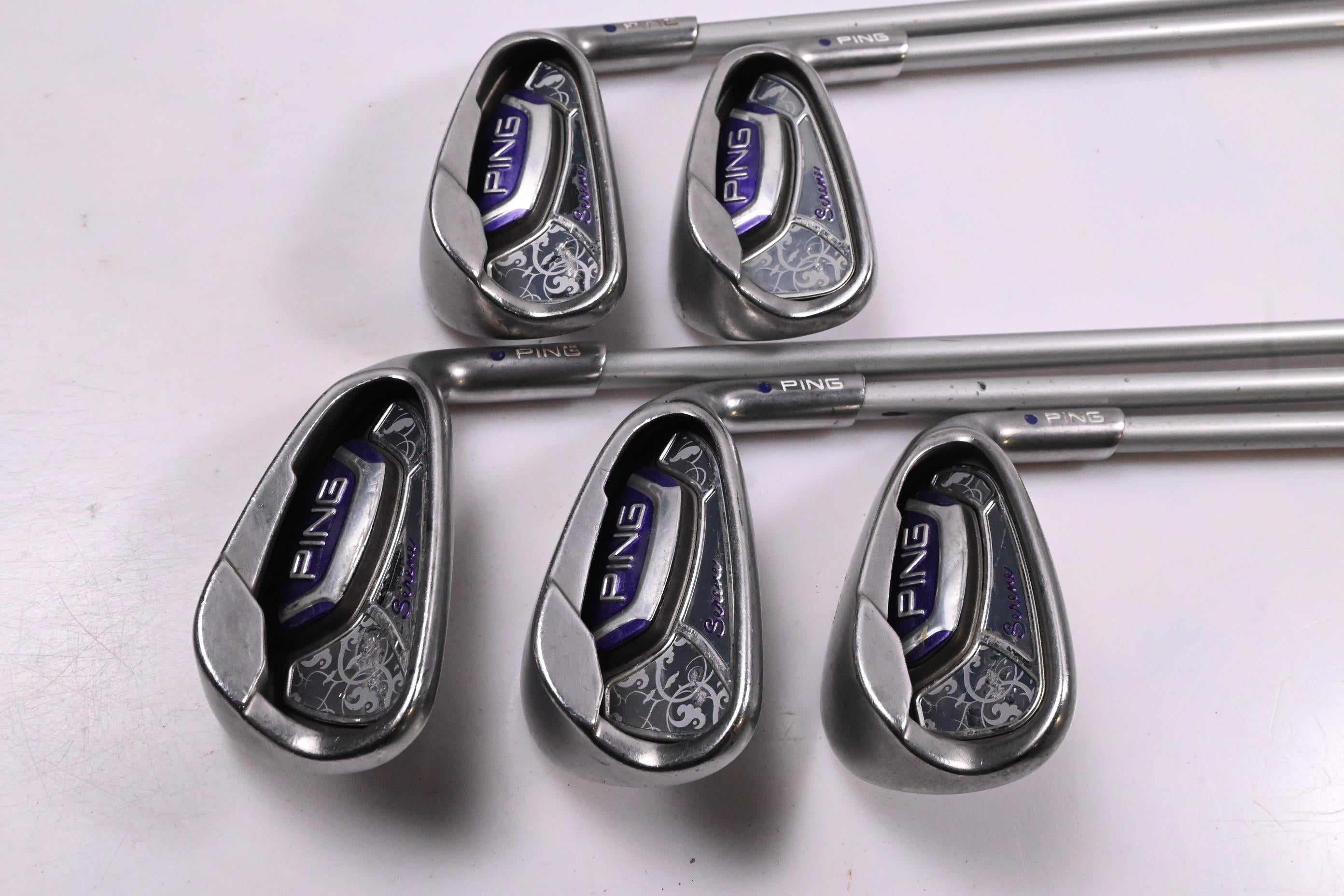 Ladies Ping Serene Combo Irons / 7-PW+SW / Purple Dot / Ladies Flex Ping ULT 210