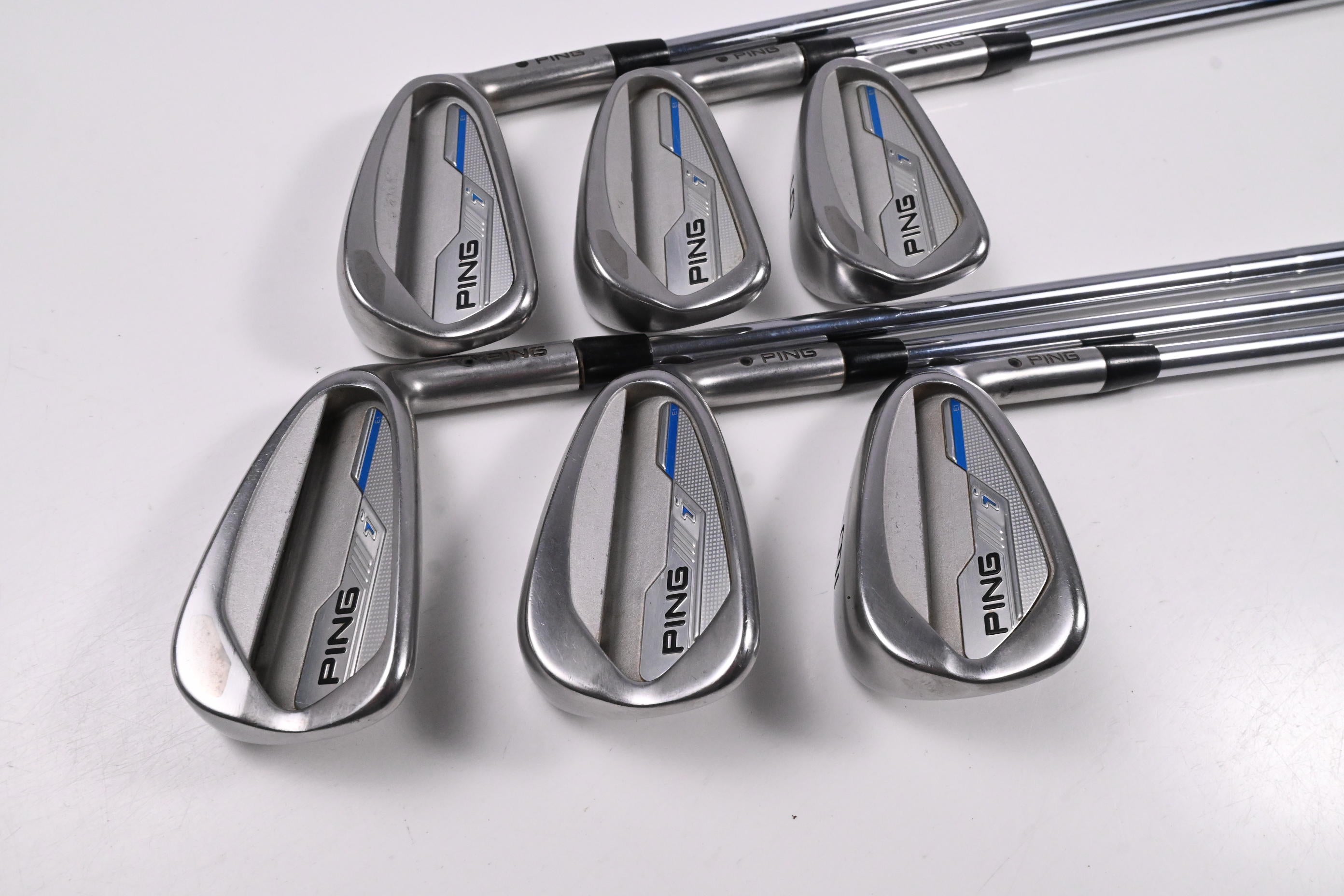 Ping i-Series E1 Irons / 4-9I / Black Dot / Stiff Flex Ping CFS Distance Shafts