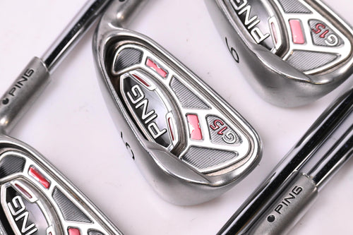 Ping G15 Irons / 4-PW / Black Dot / Regular Flex Ping Shafts
