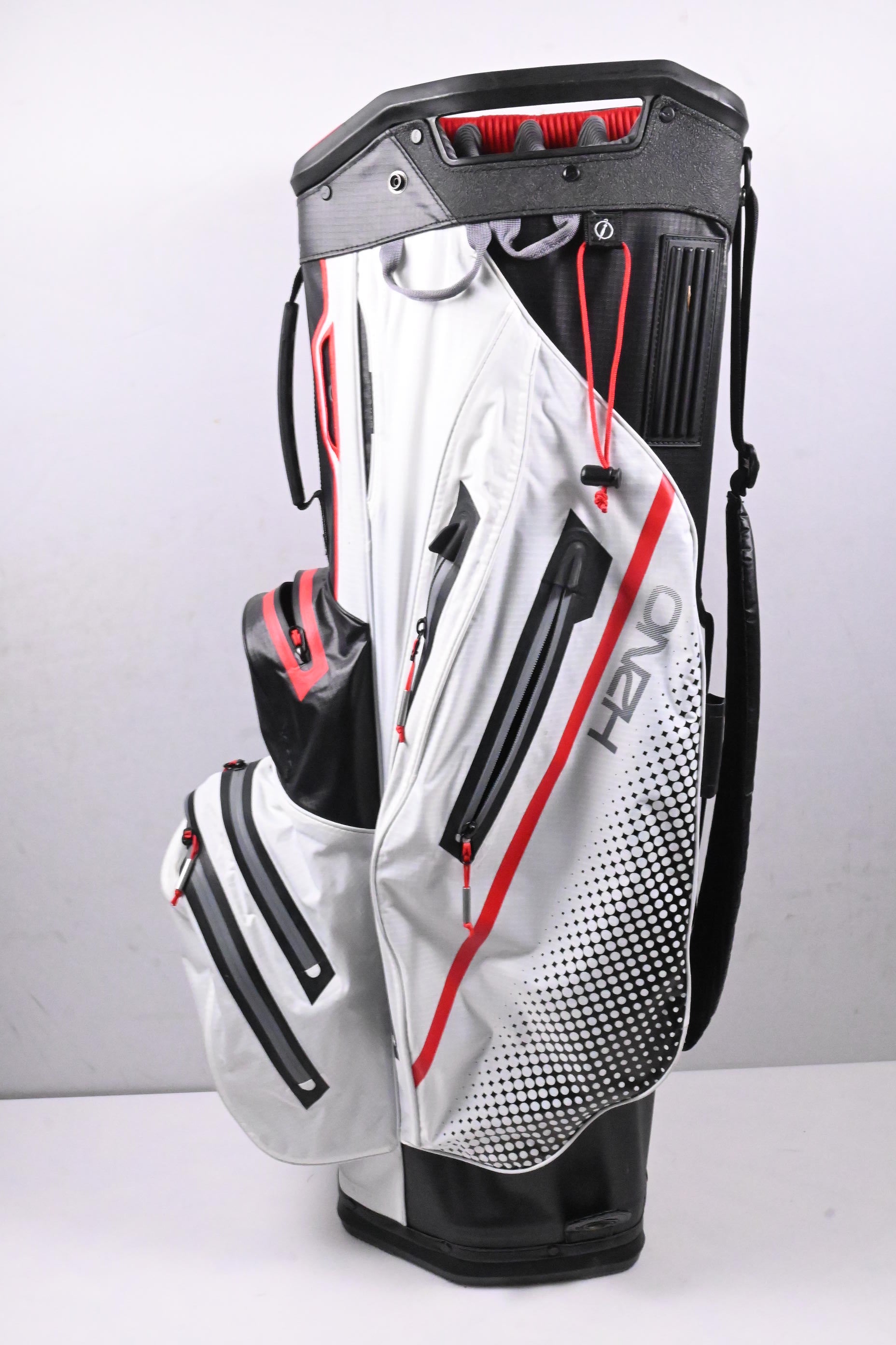 Sun Mountain H2NO Cart Bag / 14-Way Divider / White, Black, Red